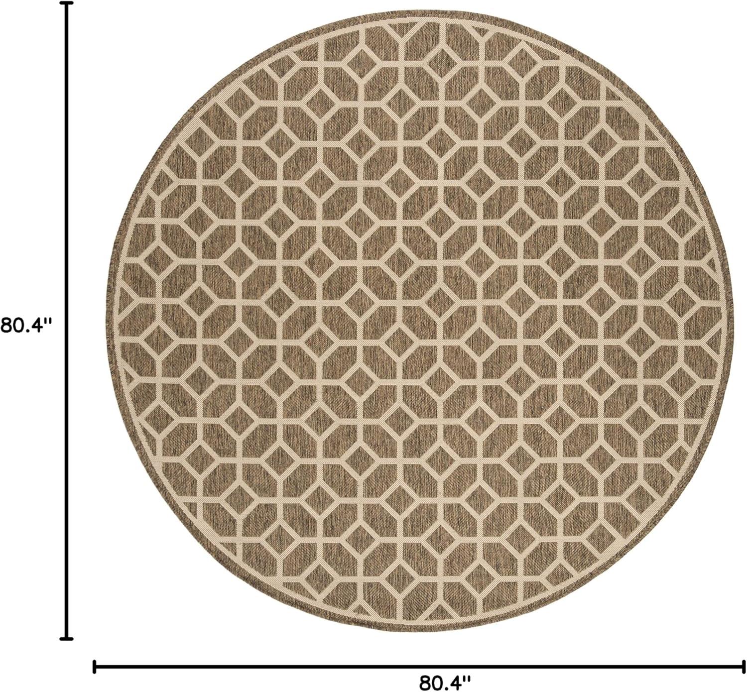 image:imageSAFAVIEH Washable Rug Outdoor Beach House Collection 8 x 10 Beige amp Cream NonShedding amp Easy to Clean Ideal for Patio Backyard Mudroom BHS127DBeigeCream