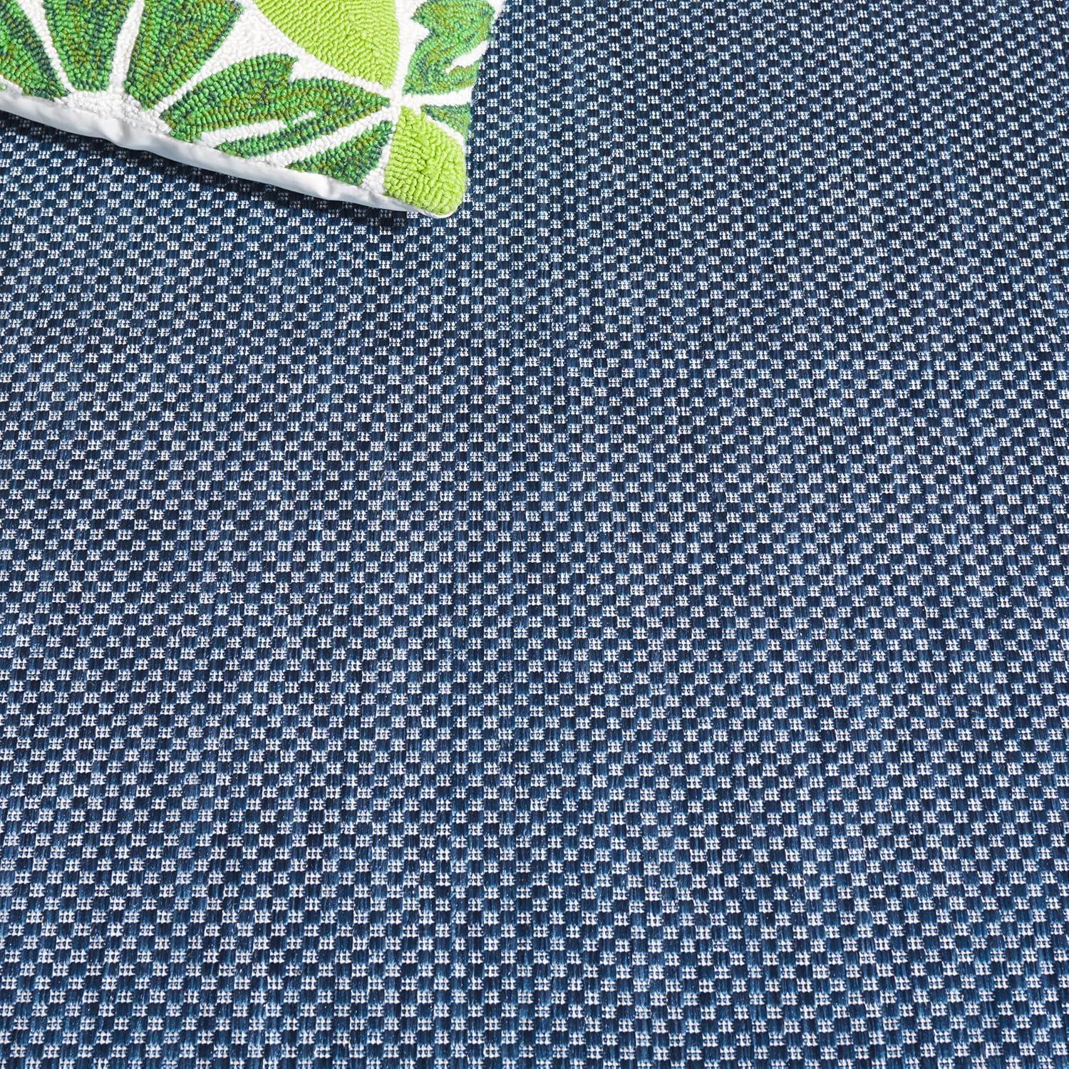 image:imageSAFAVIEH Washable Rug Outdoor Beach House Collection 8 x 10 Blue amp Ivory NonShedding amp Easy to Clean Ideal for Patio Backyard Mudroom BHS286MBlueIvory
