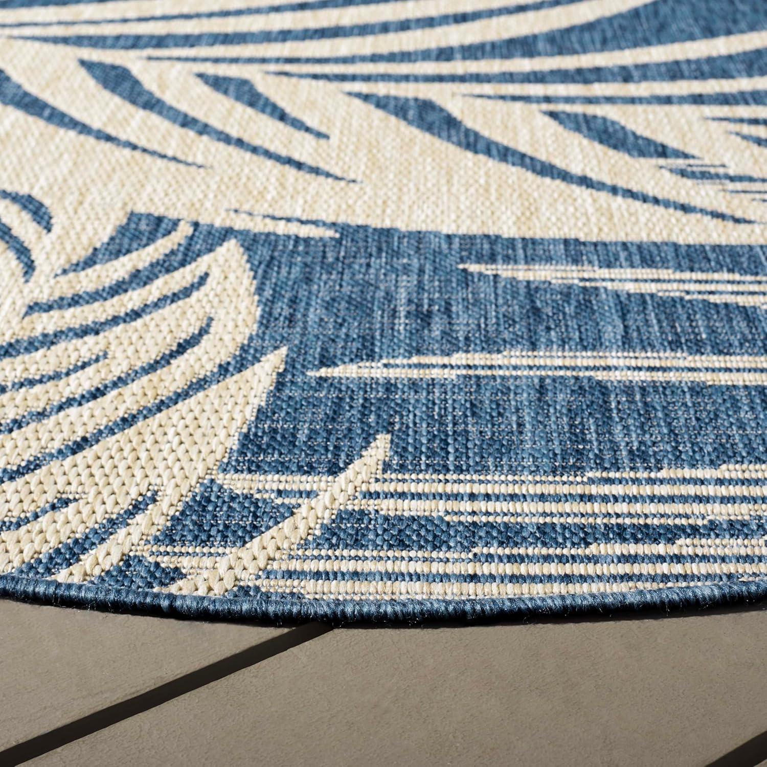 image:imageSAFAVIEH Washable Rug Outdoor Beach House Collection 8 x 10 Blue amp Ivory NonShedding amp Easy to Clean Ideal for Patio Backyard Mudroom BHS294MBlueIvory