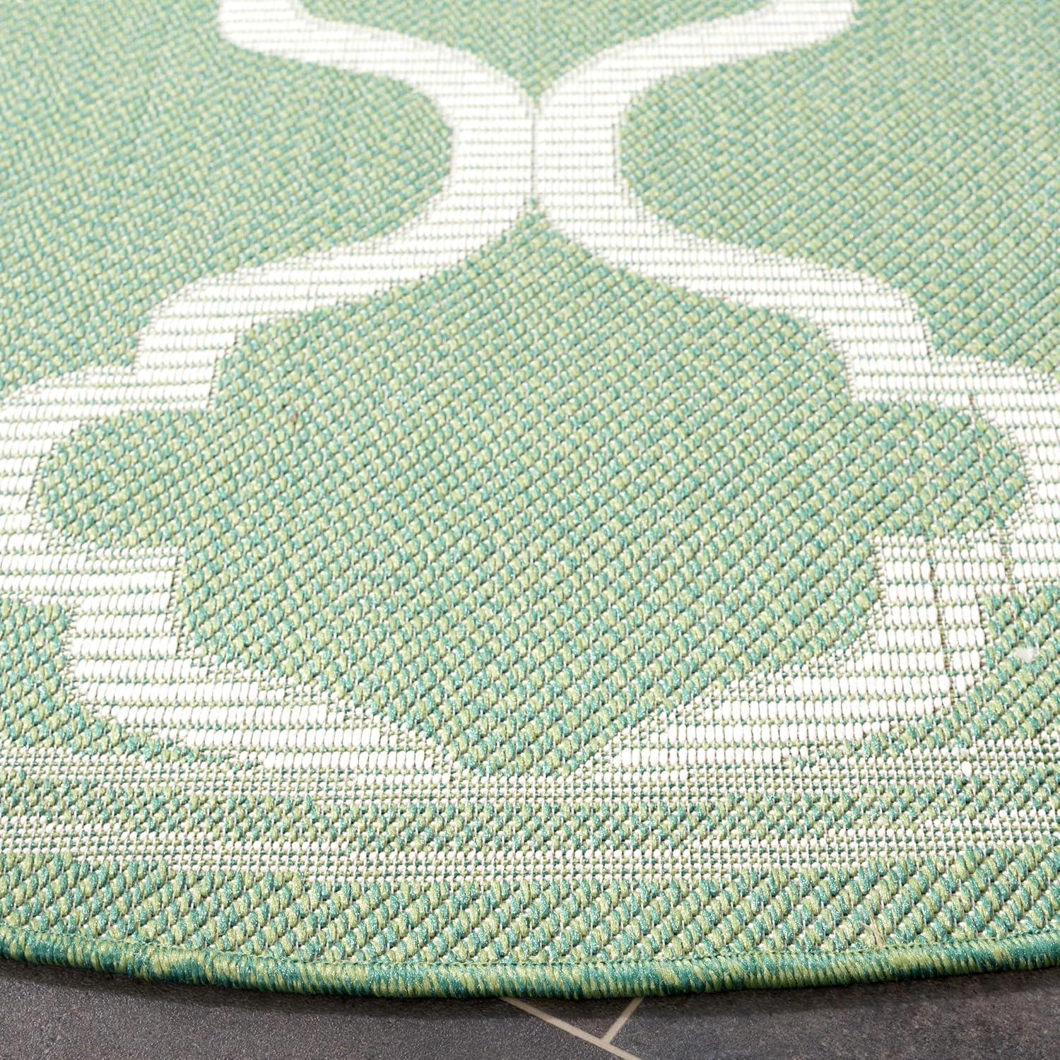 image:imageSAFAVIEH Washable Rug Outdoor Bermuda Collection 8 x 10 Ivory amp Charcoal NonShedding amp Easy to Clean Ideal for Patio Backyard Mudroom BMU810AGreenBeige
