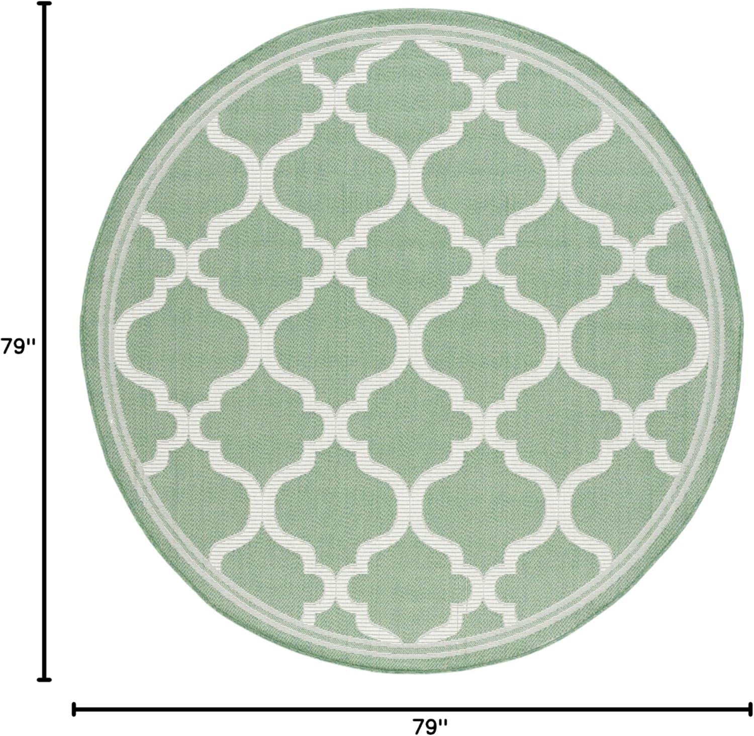 image:imageSAFAVIEH Washable Rug Outdoor Bermuda Collection 8 x 10 Ivory amp Charcoal NonShedding amp Easy to Clean Ideal for Patio Backyard Mudroom BMU810AGreenBeige