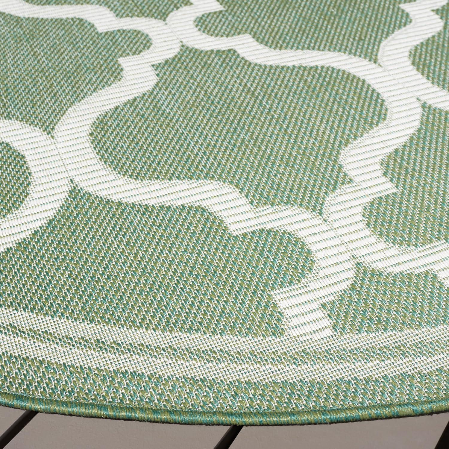 image:imageSAFAVIEH Washable Rug Outdoor Bermuda Collection 8 x 10 Ivory amp Charcoal NonShedding amp Easy to Clean Ideal for Patio Backyard Mudroom BMU810AGreenBeige