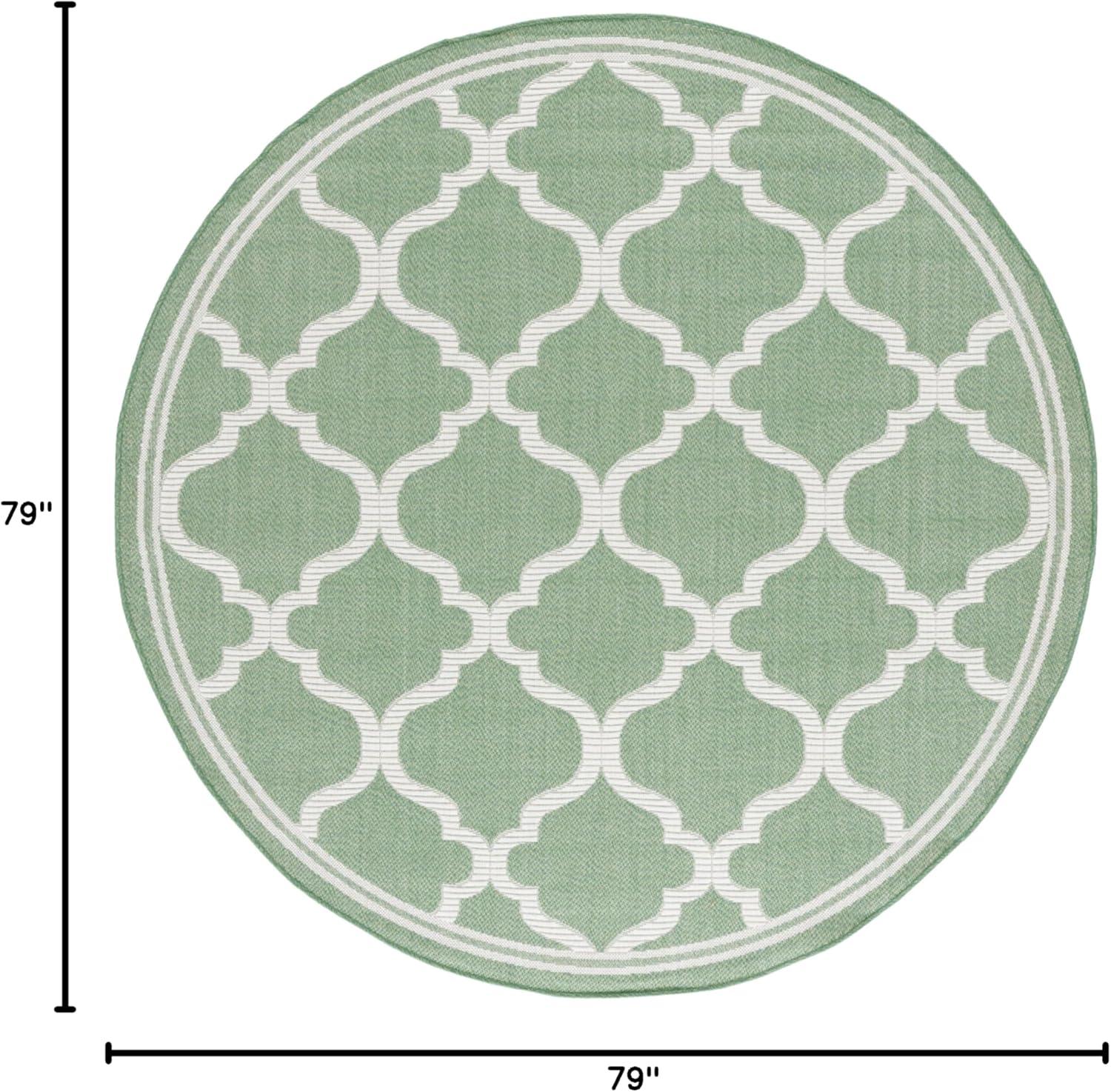 image:imageSAFAVIEH Washable Rug Outdoor Bermuda Collection 8 x 10 Ivory amp Charcoal NonShedding amp Easy to Clean Ideal for Patio Backyard Mudroom BMU810AGreenIvory