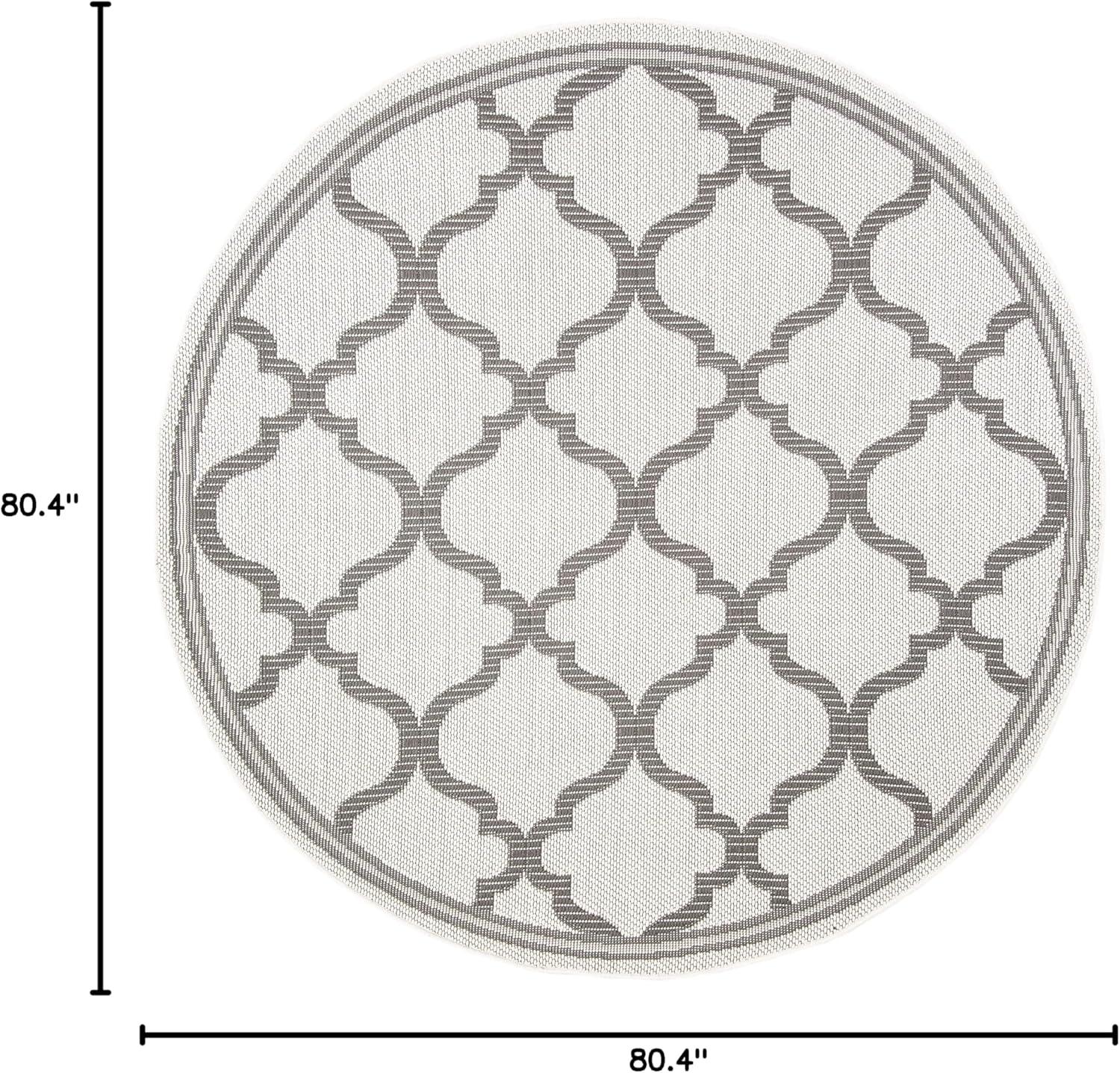 image:imageSAFAVIEH Washable Rug Outdoor Bermuda Collection 8 x 10 Ivory amp Charcoal NonShedding amp Easy to Clean Ideal for Patio Backyard Mudroom BMU810AIvoryGrey