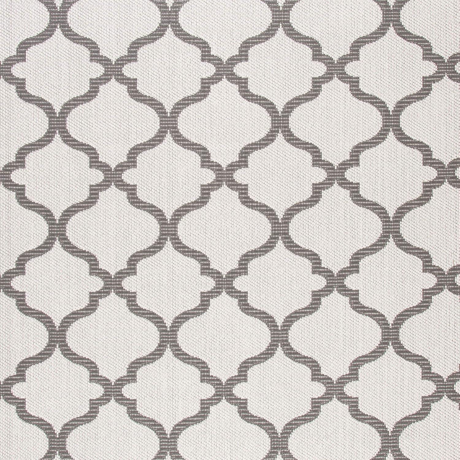 image:imageSAFAVIEH Washable Rug Outdoor Bermuda Collection 8 x 10 Ivory amp Charcoal NonShedding amp Easy to Clean Ideal for Patio Backyard Mudroom BMU810AIvoryGrey
