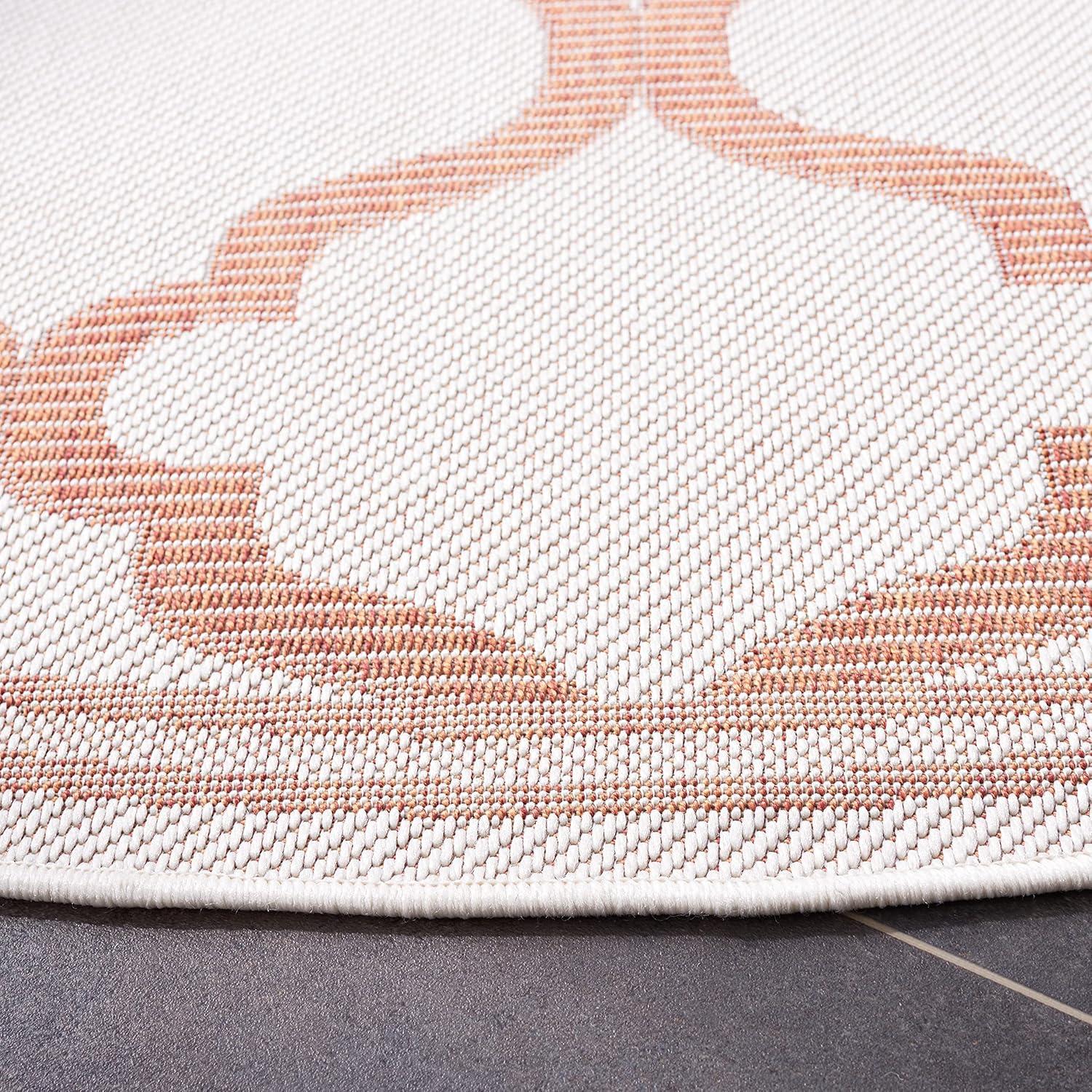 image:imageSAFAVIEH Washable Rug Outdoor Bermuda Collection 8 x 10 Ivory amp Charcoal NonShedding amp Easy to Clean Ideal for Patio Backyard Mudroom BMU810AIvoryRust