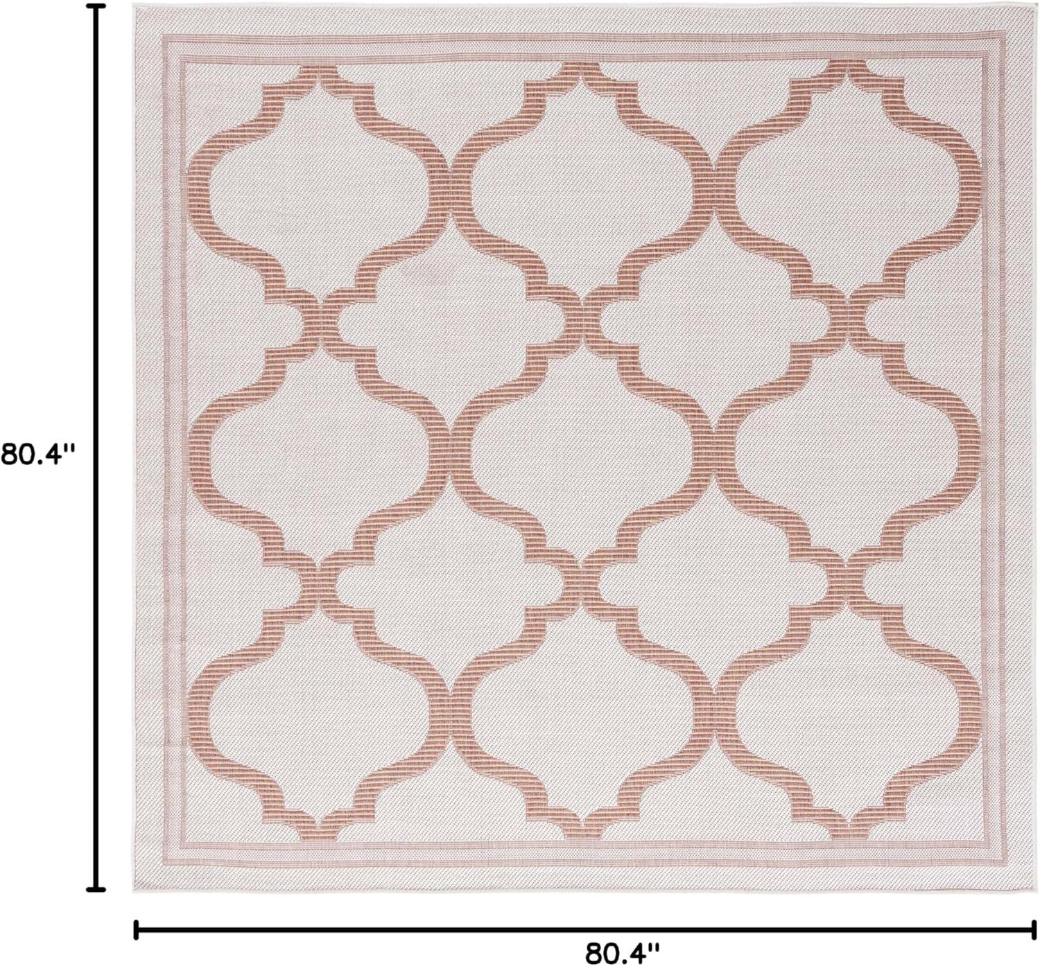 image:imageSAFAVIEH Washable Rug Outdoor Bermuda Collection 8 x 10 Ivory amp Charcoal NonShedding amp Easy to Clean Ideal for Patio Backyard Mudroom BMU810AIvoryRust