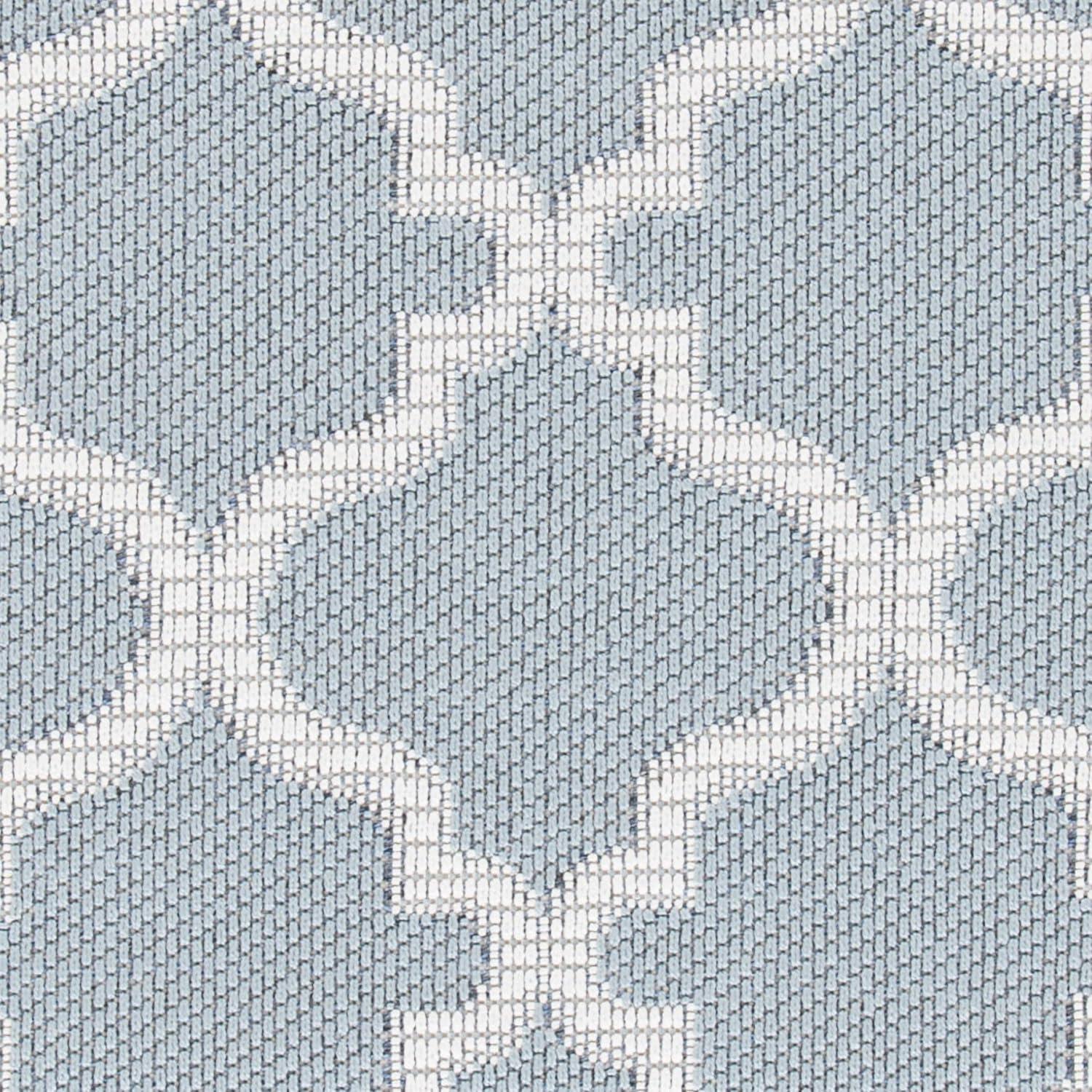 image:imageSAFAVIEH Washable Rug Outdoor Bermuda Collection 8 x 10 Ivory amp Charcoal NonShedding amp Easy to Clean Ideal for Patio Backyard Mudroom BMU810ALight Blue Ivory