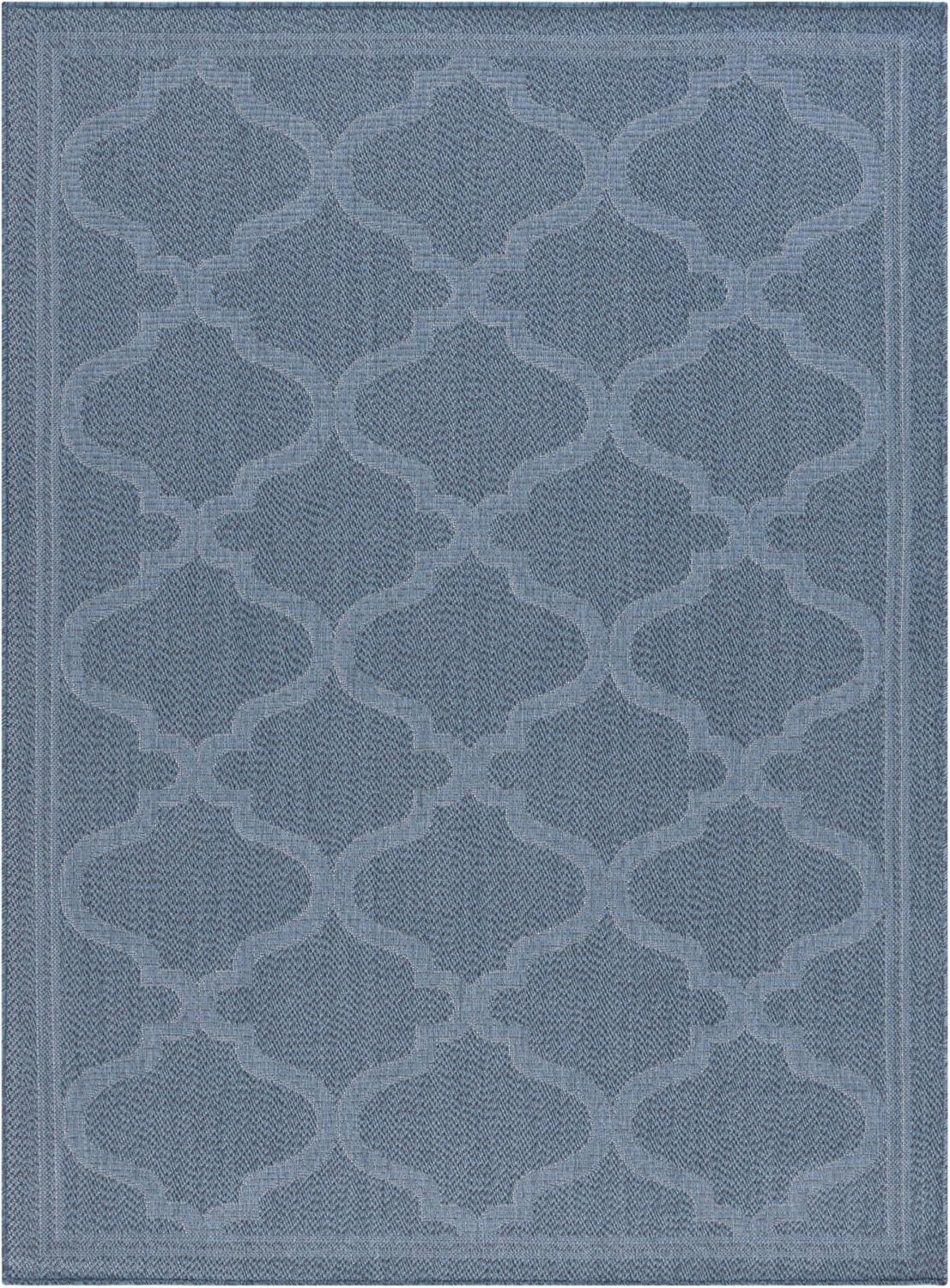 image:imageSAFAVIEH Washable Rug Outdoor Bermuda Collection 8 x 10 Ivory amp Charcoal NonShedding amp Easy to Clean Ideal for Patio Backyard Mudroom BMU810ANavy