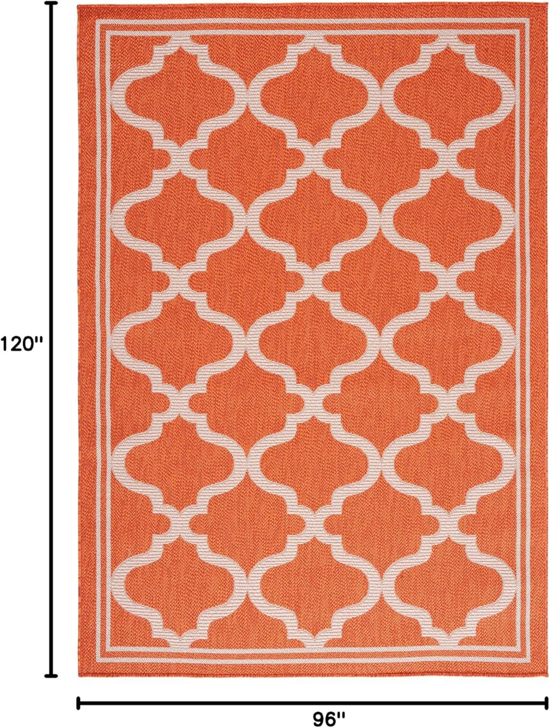 image:imageSAFAVIEH Washable Rug Outdoor Bermuda Collection 8 x 10 Ivory amp Charcoal NonShedding amp Easy to Clean Ideal for Patio Backyard Mudroom BMU810ARustIvory