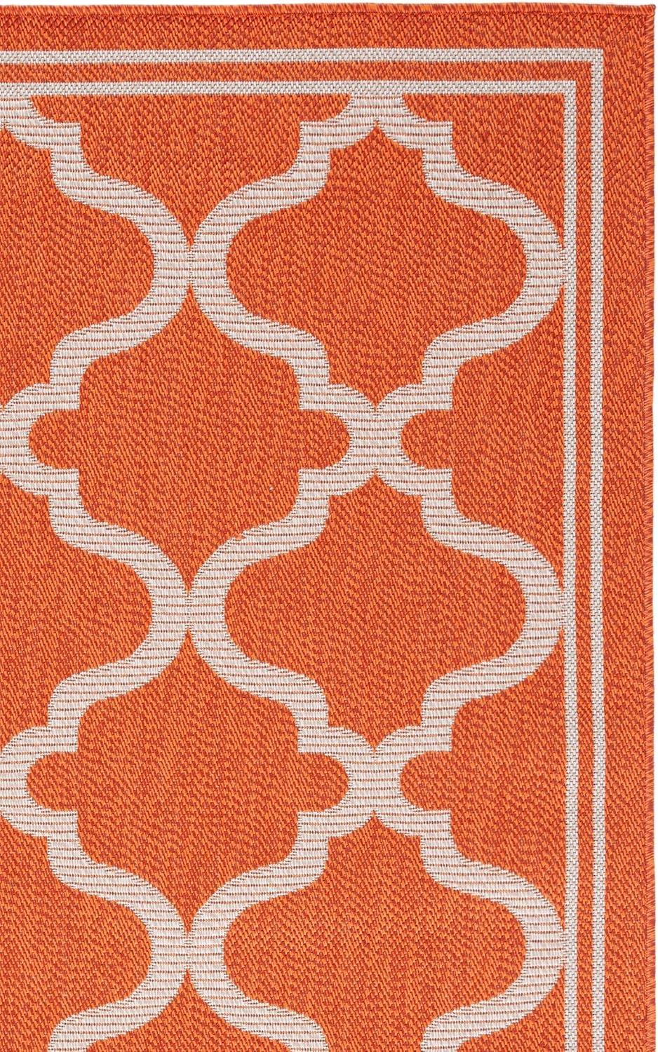 image:imageSAFAVIEH Washable Rug Outdoor Bermuda Collection 8 x 10 Ivory amp Charcoal NonShedding amp Easy to Clean Ideal for Patio Backyard Mudroom BMU810ARustIvory