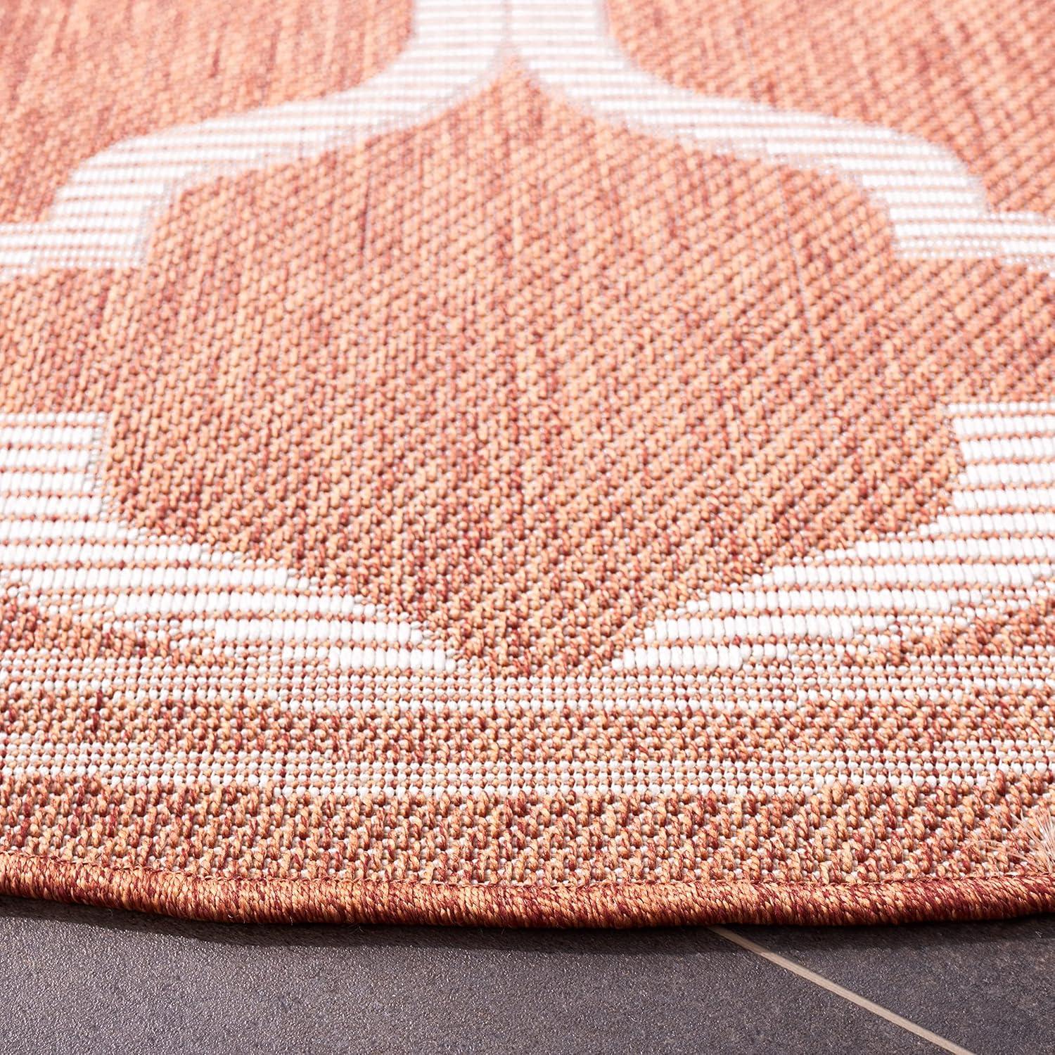 image:imageSAFAVIEH Washable Rug Outdoor Bermuda Collection 8 x 10 Ivory amp Charcoal NonShedding amp Easy to Clean Ideal for Patio Backyard Mudroom BMU810ARustIvory