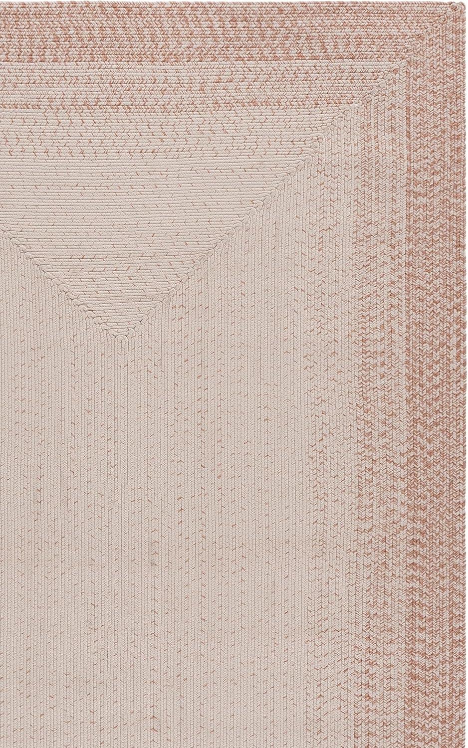 image:imageSAFAVIEH Washable Rug Outdoor Braided Collection 5 x 8 Ivory amp Aqua Handmade amp Reversible NonShedding amp Easy to Clean Ideal for Patio Backyard Mudroom BRA283JIvoryBeige