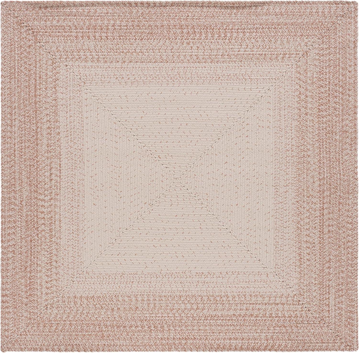 image:imageSAFAVIEH Washable Rug Outdoor Braided Collection 5 x 8 Ivory amp Aqua Handmade amp Reversible NonShedding amp Easy to Clean Ideal for Patio Backyard Mudroom BRA283JIvoryBeige