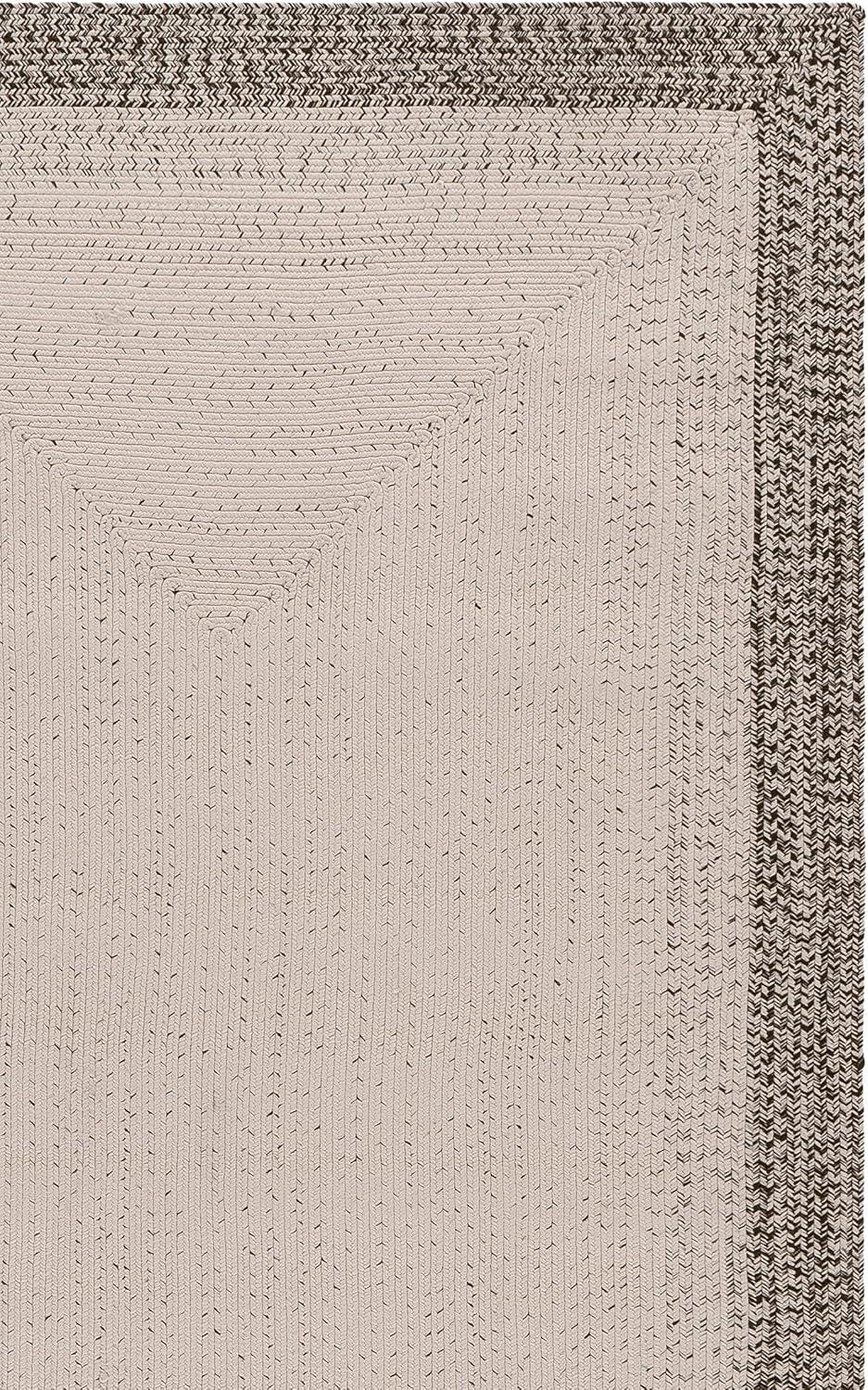 image:imageSAFAVIEH Washable Rug Outdoor Braided Collection 5 x 8 Ivory amp Aqua Handmade amp Reversible NonShedding amp Easy to Clean Ideal for Patio Backyard Mudroom BRA283JIvoryGrey