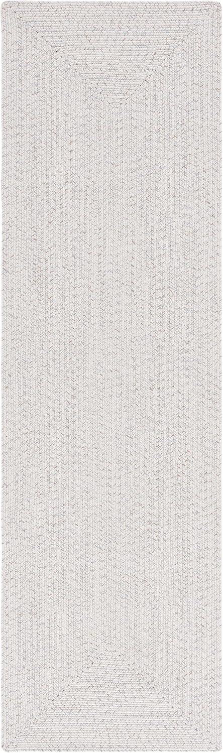 image:imageSAFAVIEH Washable Rug Outdoor Braided Collection 8 x 10 Grey amp Ivory Handmade amp Reversible NonShedding amp Easy to Clean Ideal for Patio Backyard Mudroom BRA201FIvoryLight Grey