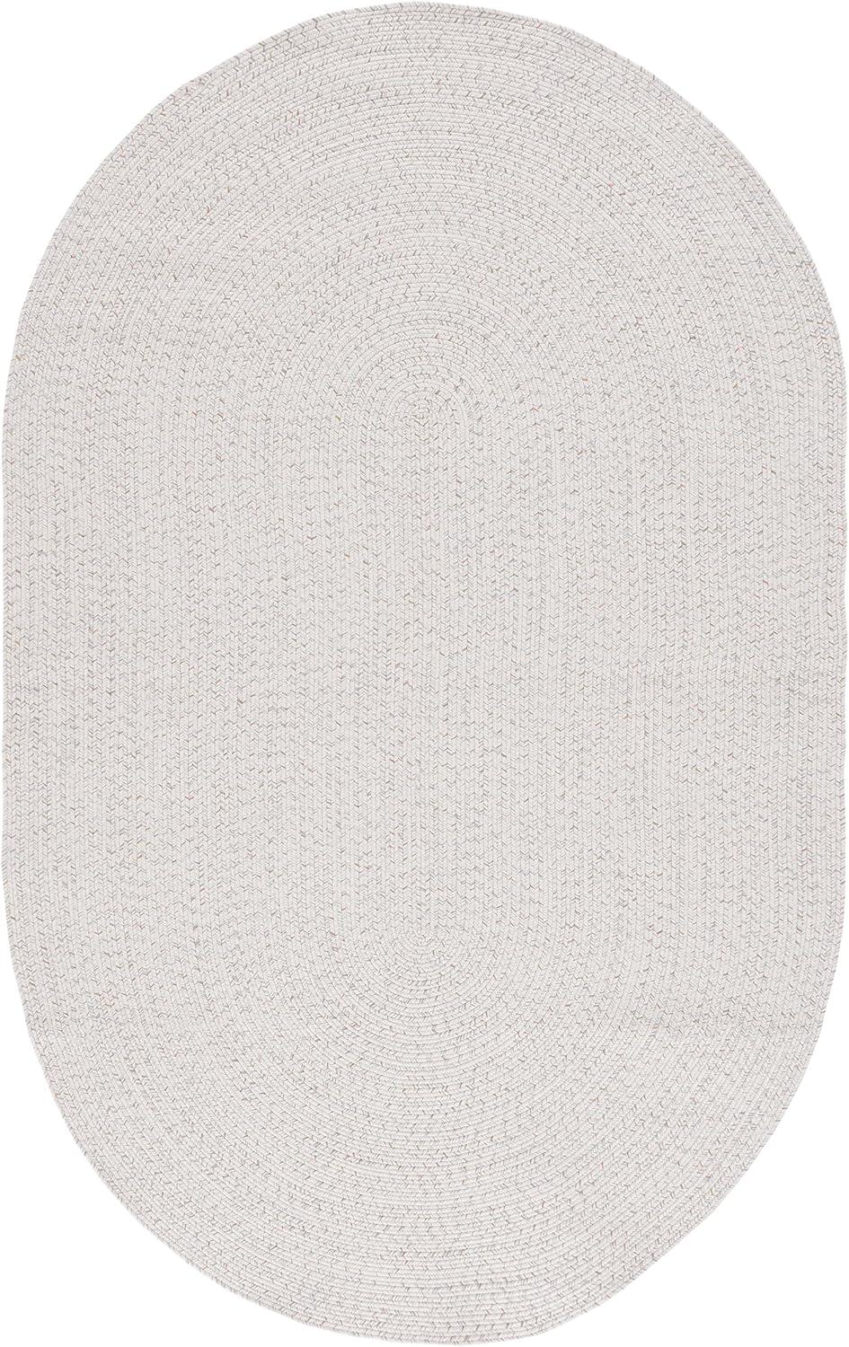 image:imageSAFAVIEH Washable Rug Outdoor Braided Collection 8 x 10 Grey amp Ivory Handmade amp Reversible NonShedding amp Easy to Clean Ideal for Patio Backyard Mudroom BRA201FIvoryLight Grey