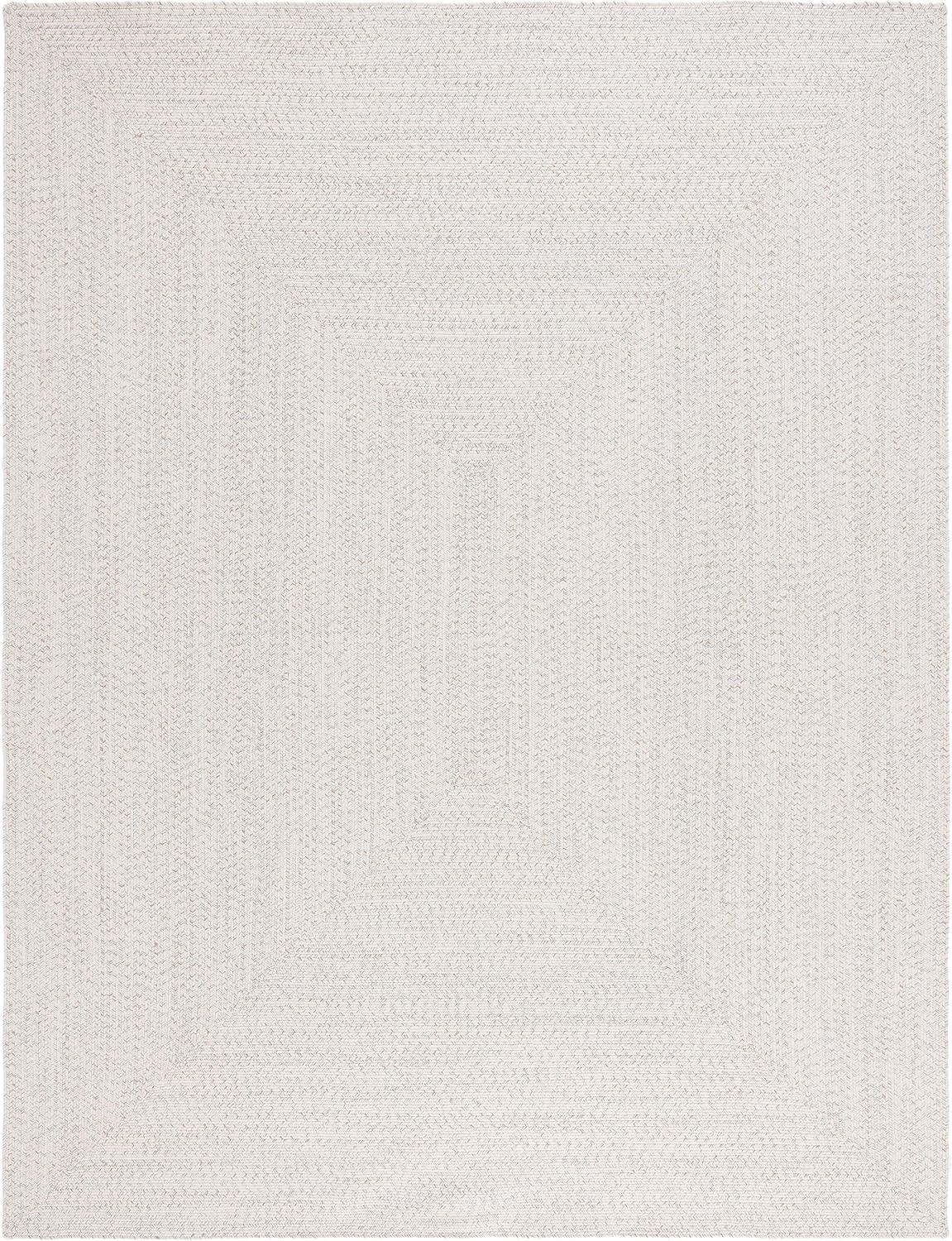 image:imageSAFAVIEH Washable Rug Outdoor Braided Collection 8 x 10 Grey amp Ivory Handmade amp Reversible NonShedding amp Easy to Clean Ideal for Patio Backyard Mudroom BRA201FIvoryLight Grey
