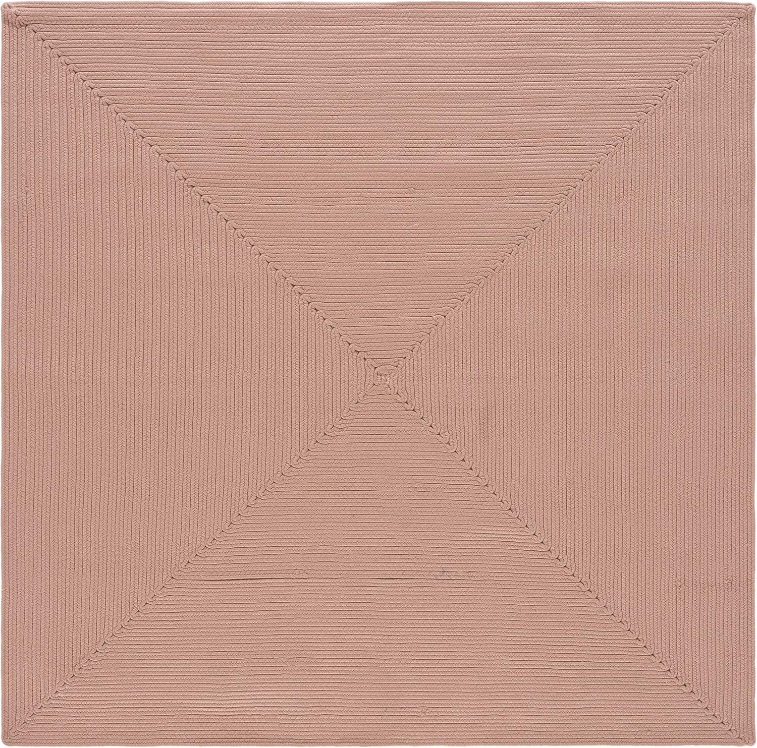 image:imageSAFAVIEH Washable Rug Outdoor Braided Collection 8 x 10 Grey amp Ivory Handmade amp Reversible NonShedding amp Easy to Clean Ideal for Patio Backyard Mudroom BRA201FPeach