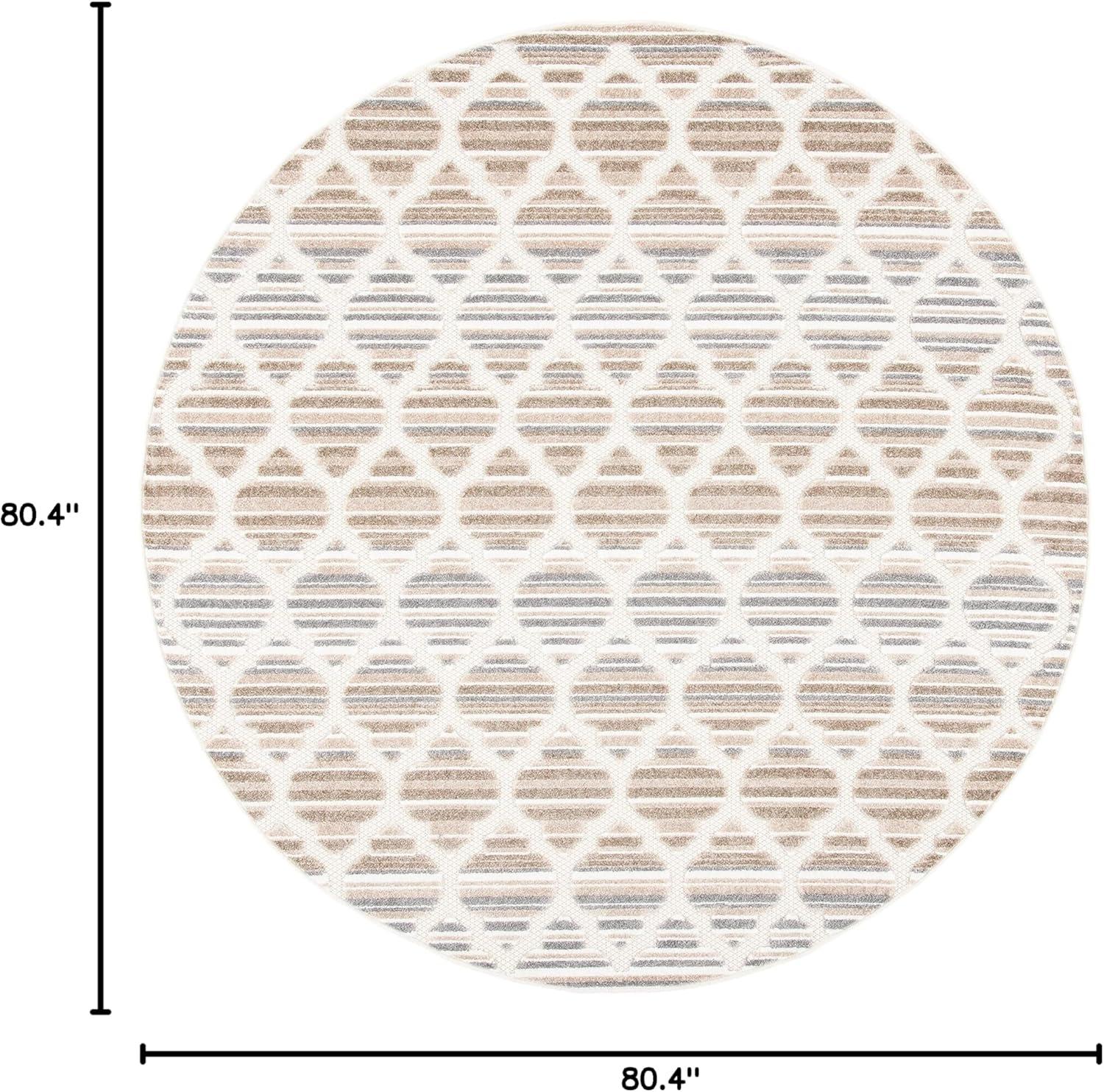 image:imageSAFAVIEH Washable Rug Outdoor Cabana Collection 8 x 10 Grey amp Ivory NonShedding amp Easy to Clean Ideal for Patio Backyard Mudroom CBN333FGreyIvory