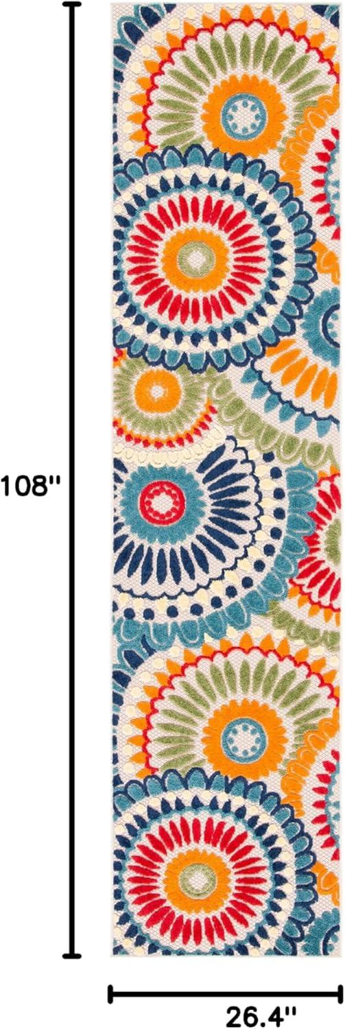 image:imageSAFAVIEH Washable Rug Outdoor Cabana Collection 8 x 10 Grey amp Ivory NonShedding amp Easy to Clean Ideal for Patio Backyard Mudroom CBN382FBlueIvory