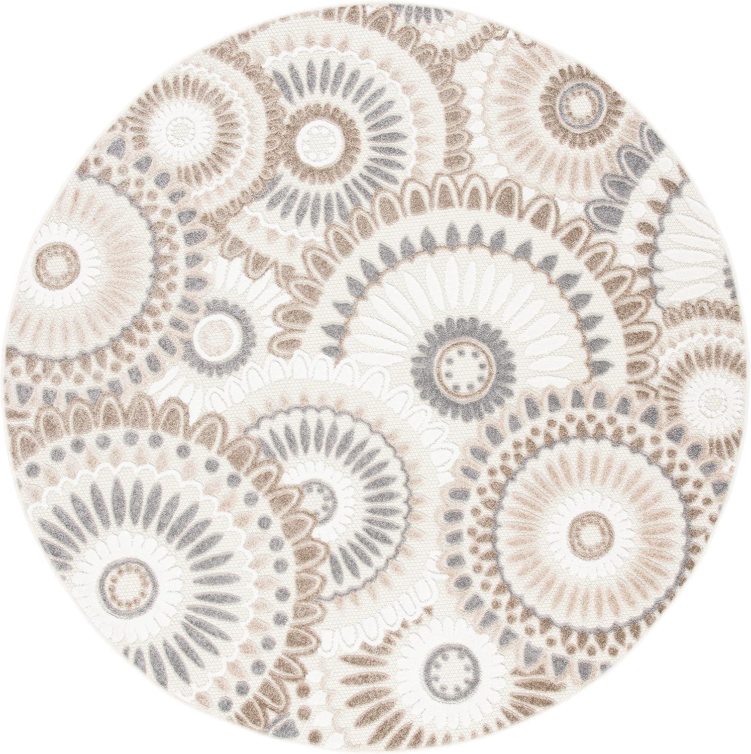 image:imageSAFAVIEH Washable Rug Outdoor Cabana Collection 8 x 10 Grey amp Ivory NonShedding amp Easy to Clean Ideal for Patio Backyard Mudroom CBN382FGreyIvory