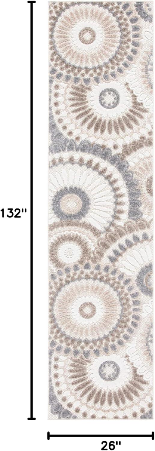 image:imageSAFAVIEH Washable Rug Outdoor Cabana Collection 8 x 10 Grey amp Ivory NonShedding amp Easy to Clean Ideal for Patio Backyard Mudroom CBN382FGreyIvory