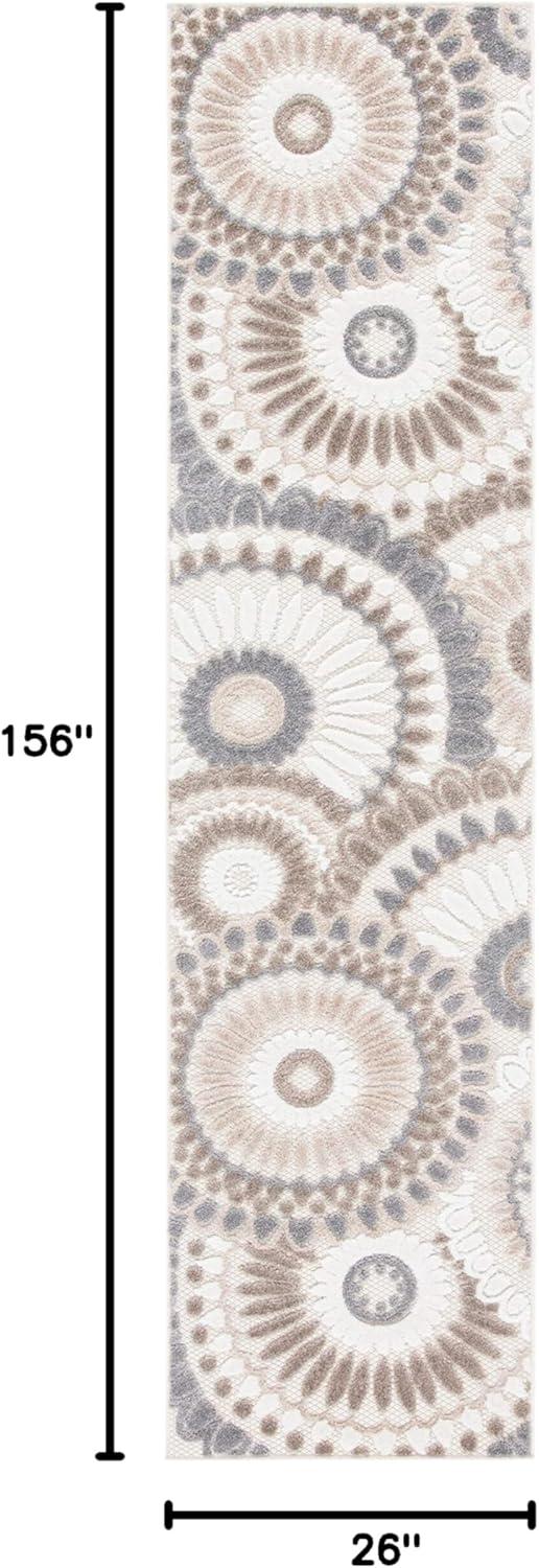image:imageSAFAVIEH Washable Rug Outdoor Cabana Collection 8 x 10 Grey amp Ivory NonShedding amp Easy to Clean Ideal for Patio Backyard Mudroom CBN382FGreyIvory