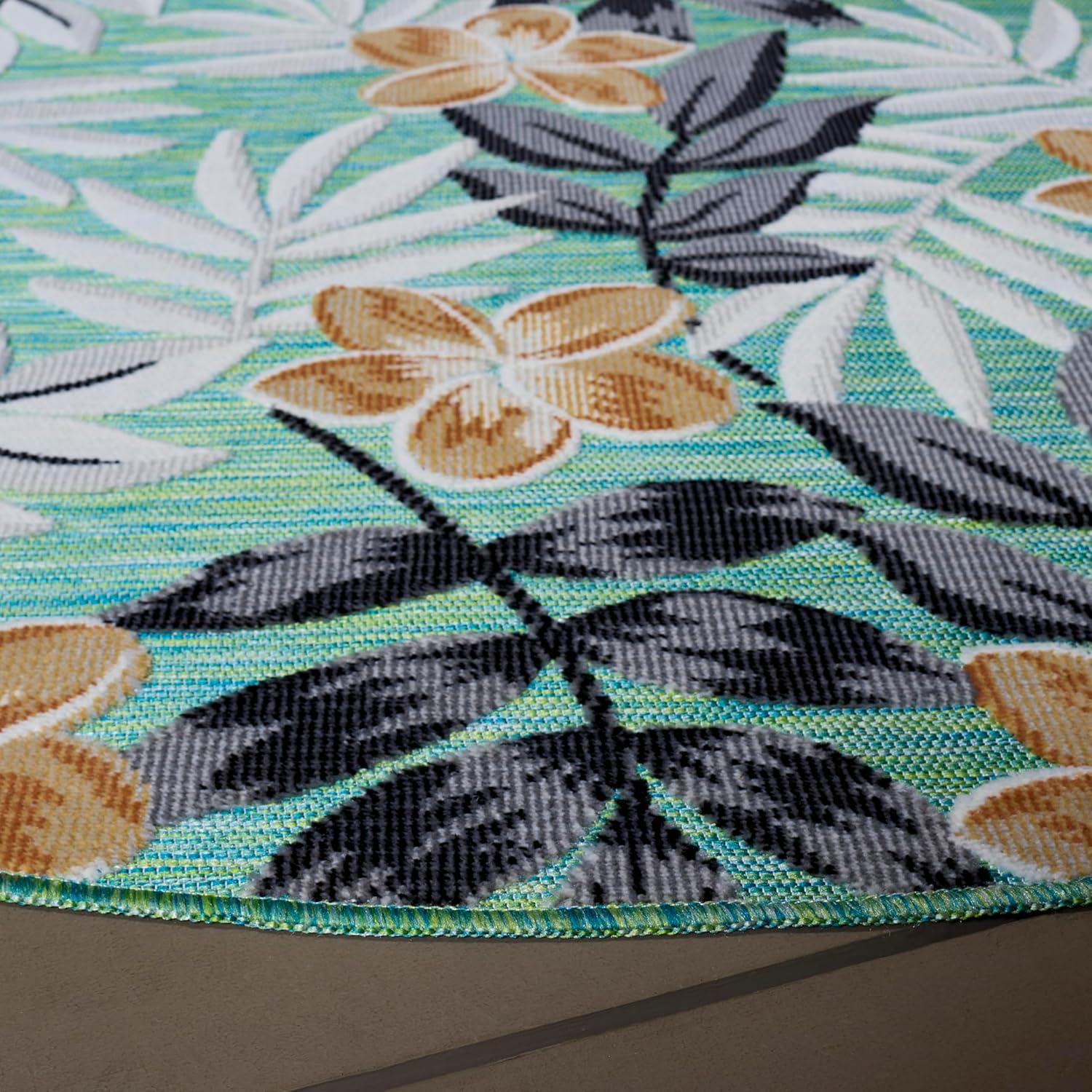 image:imageSAFAVIEH Washable Rug Outdoor Cabana Collection 9 x 12 Blue amp Grey NonShedding amp Easy to Clean Ideal for Patio Backyard Mudroom CBN405MBlue GreenGrey