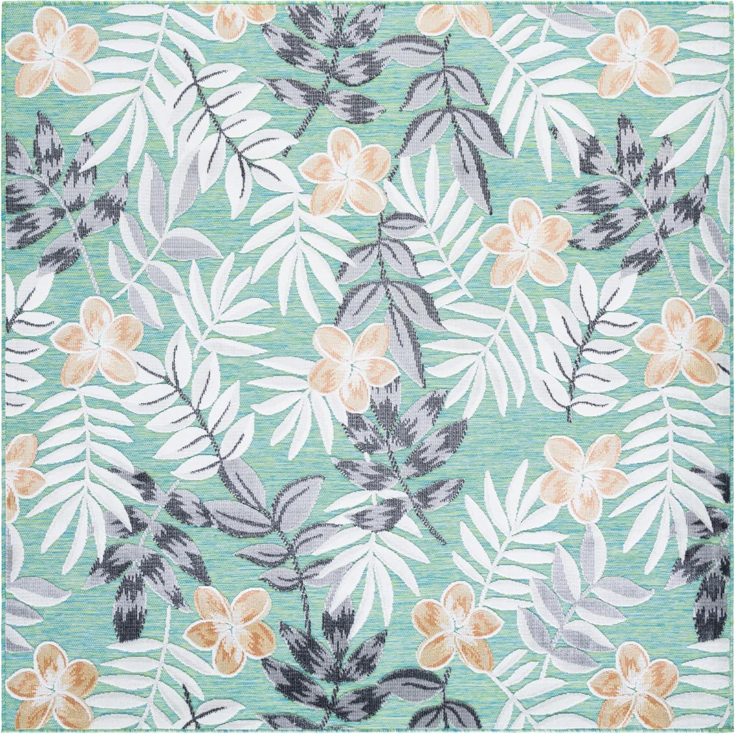 image:imageSAFAVIEH Washable Rug Outdoor Cabana Collection 9 x 12 Blue amp Grey NonShedding amp Easy to Clean Ideal for Patio Backyard Mudroom CBN405MBlue GreenGrey