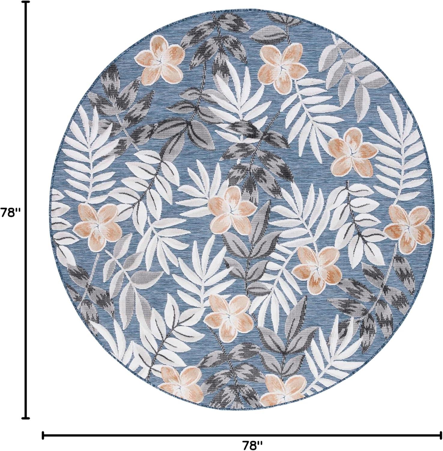image:imageSAFAVIEH Washable Rug Outdoor Cabana Collection 9 x 12 Blue amp Grey NonShedding amp Easy to Clean Ideal for Patio Backyard Mudroom CBN405MBlueGrey