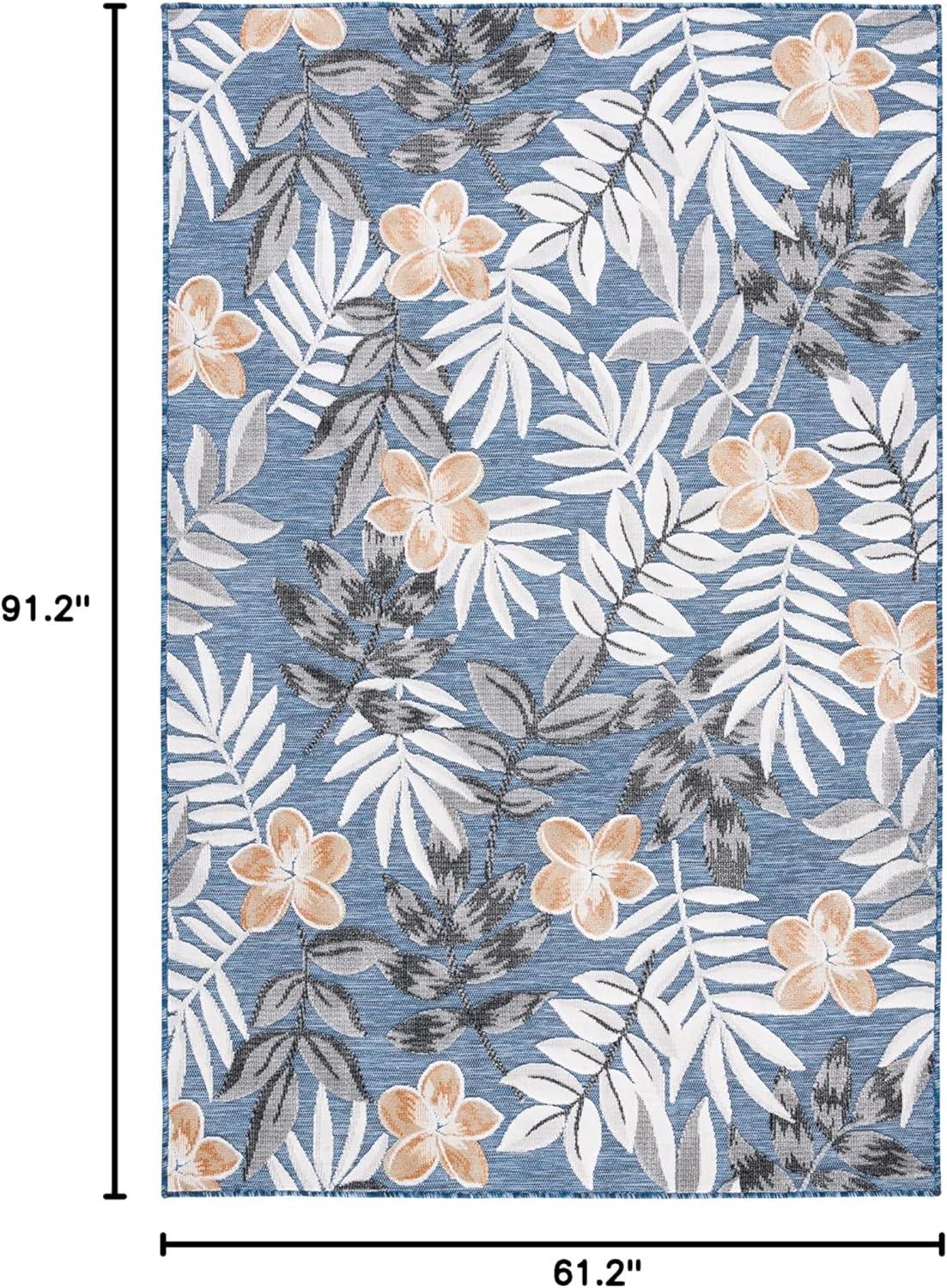 image:imageSAFAVIEH Washable Rug Outdoor Cabana Collection 9 x 12 Blue amp Grey NonShedding amp Easy to Clean Ideal for Patio Backyard Mudroom CBN405MBlueGrey