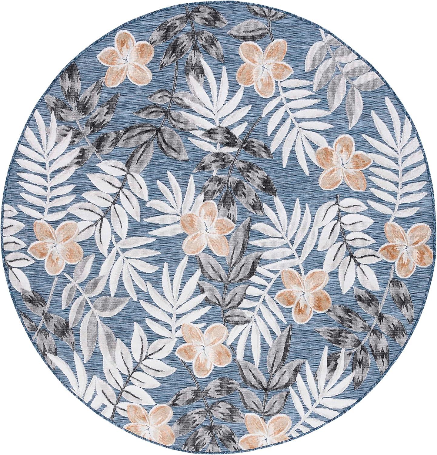image:imageSAFAVIEH Washable Rug Outdoor Cabana Collection 9 x 12 Blue amp Grey NonShedding amp Easy to Clean Ideal for Patio Backyard Mudroom CBN405MBlueGrey