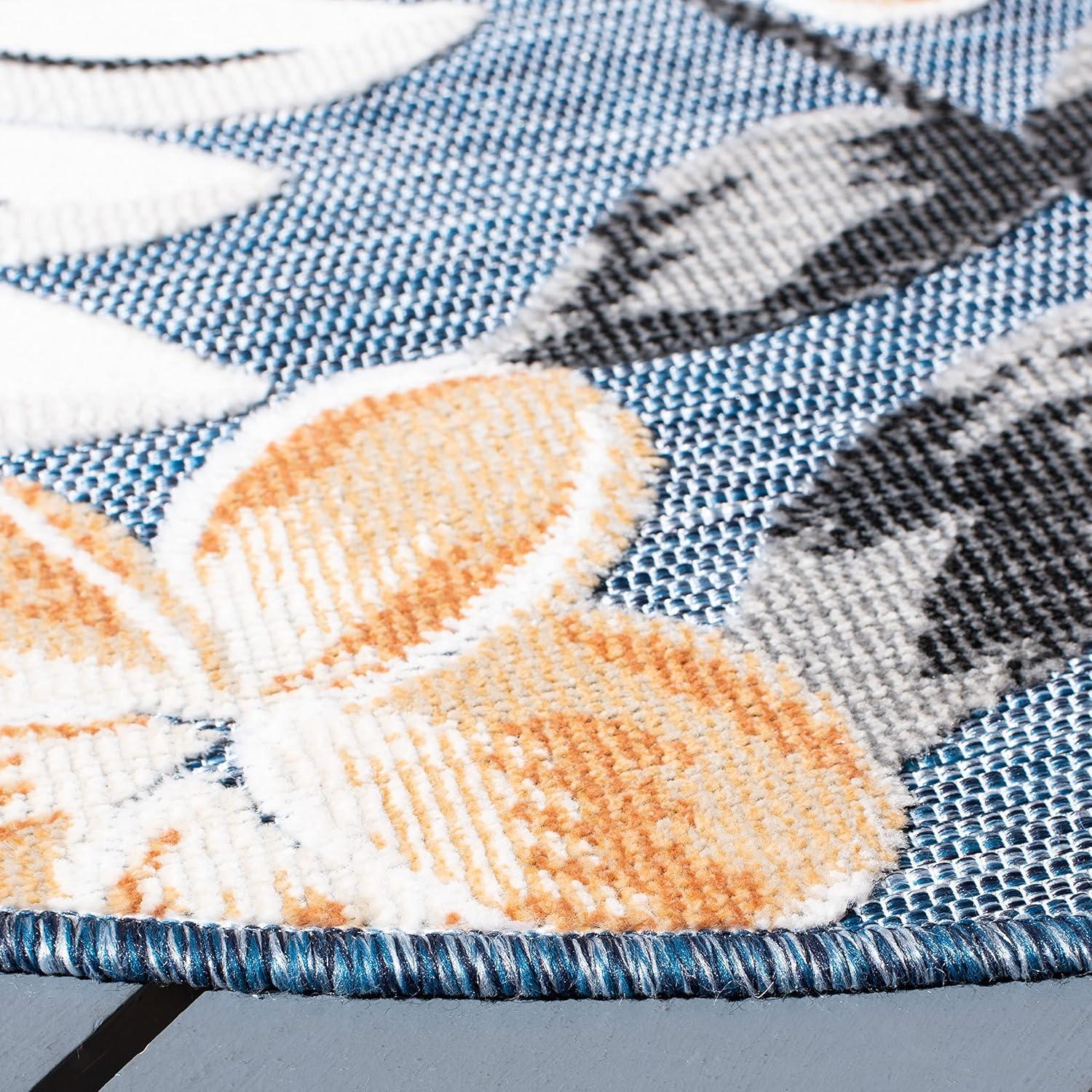image:imageSAFAVIEH Washable Rug Outdoor Cabana Collection 9 x 12 Blue amp Grey NonShedding amp Easy to Clean Ideal for Patio Backyard Mudroom CBN405MBlueGrey