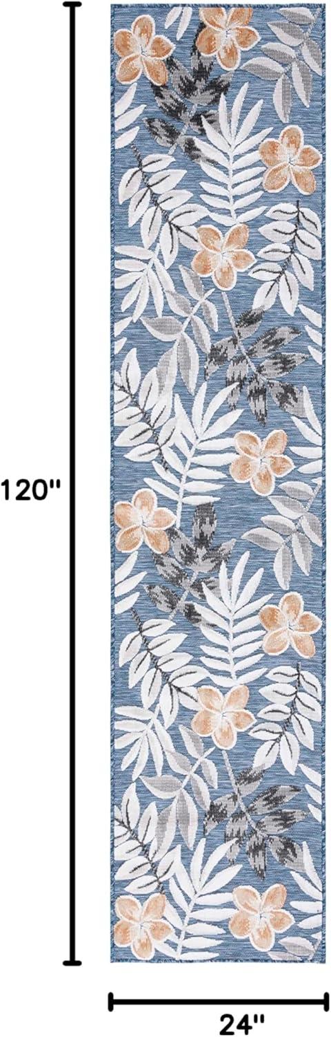 image:imageSAFAVIEH Washable Rug Outdoor Cabana Collection 9 x 12 Blue amp Grey NonShedding amp Easy to Clean Ideal for Patio Backyard Mudroom CBN405MBlueGrey