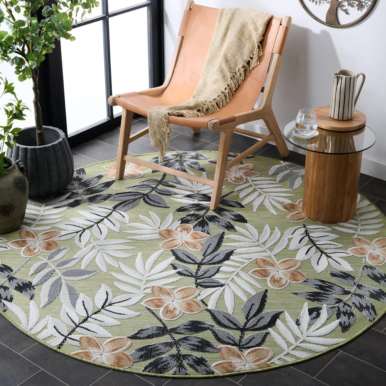 image:imageSAFAVIEH Washable Rug Outdoor Cabana Collection 9 x 12 Blue amp Grey NonShedding amp Easy to Clean Ideal for Patio Backyard Mudroom CBN405MOliveGrey