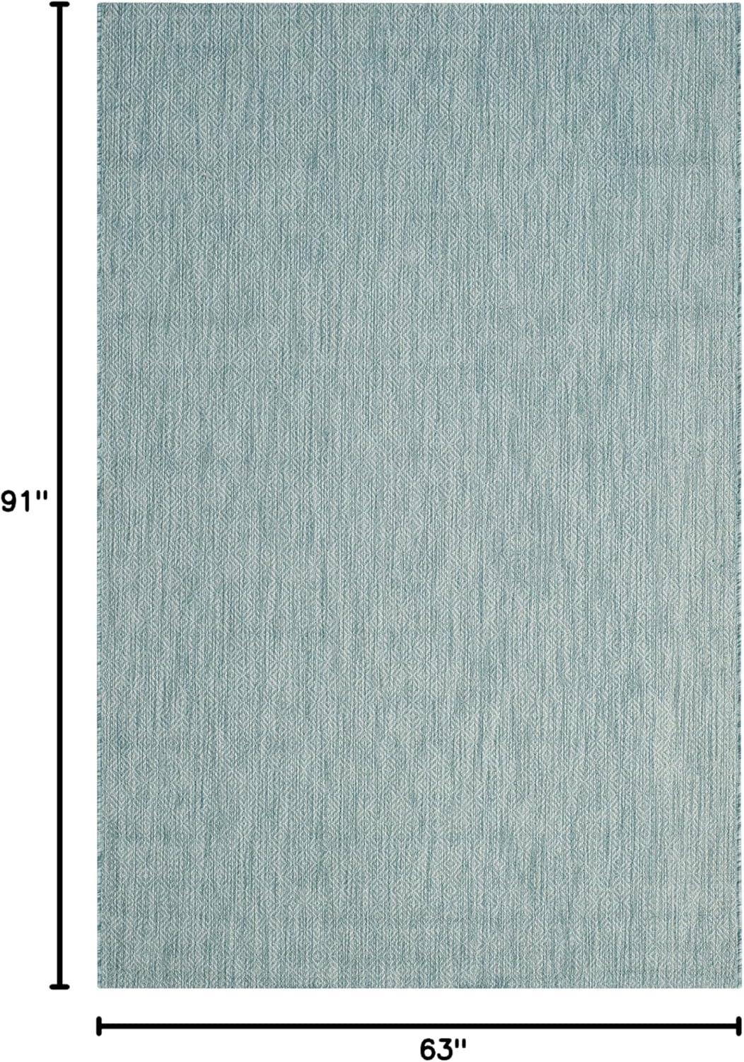 image:imageSAFAVIEH Washable Rug Outdoor Courtyard Collection 10 x 14 Grey NonShedding amp Easy Cleaning Ideal for Patio Backyard Mudroom CY852036811Aqua