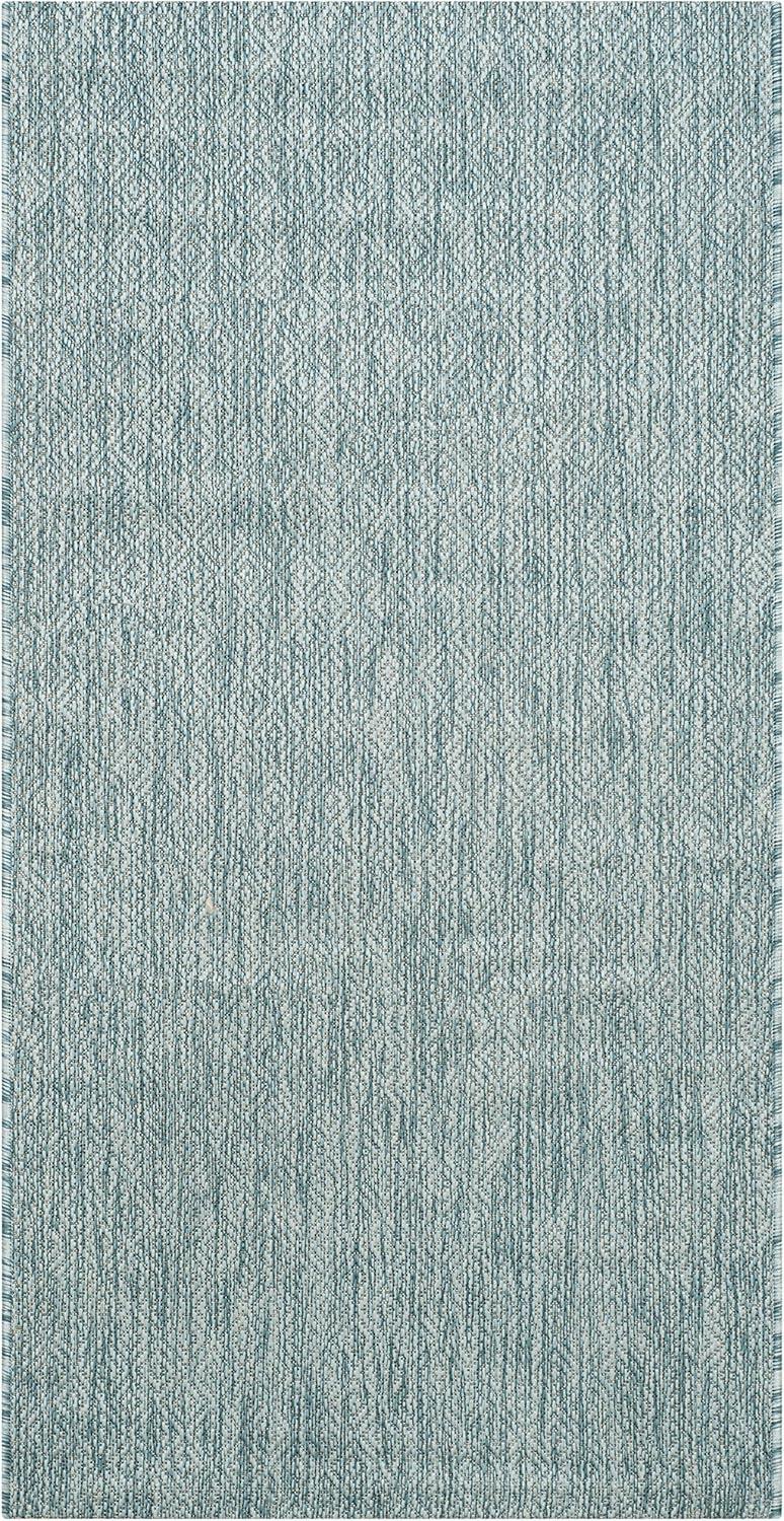 image:imageSAFAVIEH Washable Rug Outdoor Courtyard Collection 10 x 14 Grey NonShedding amp Easy Cleaning Ideal for Patio Backyard Mudroom CY852036811Aqua