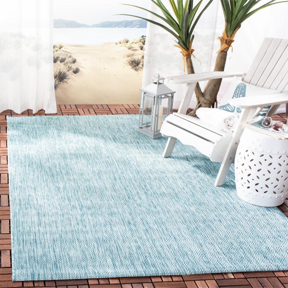 image:imageSAFAVIEH Washable Rug Outdoor Courtyard Collection 10 x 14 Grey NonShedding amp Easy Cleaning Ideal for Patio Backyard Mudroom CY852036811Aqua