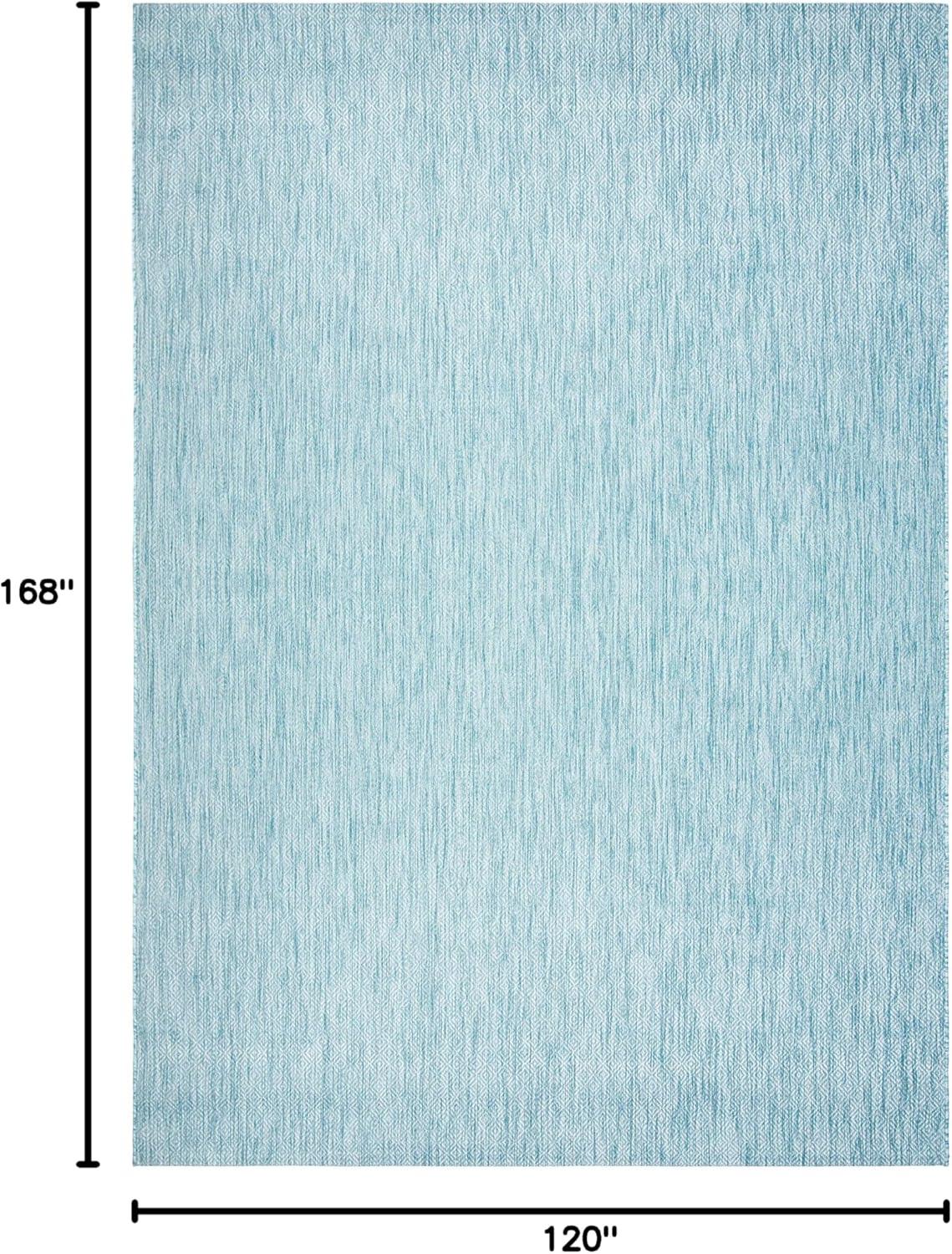 image:imageSAFAVIEH Washable Rug Outdoor Courtyard Collection 10 x 14 Grey NonShedding amp Easy Cleaning Ideal for Patio Backyard Mudroom CY852036811Aqua