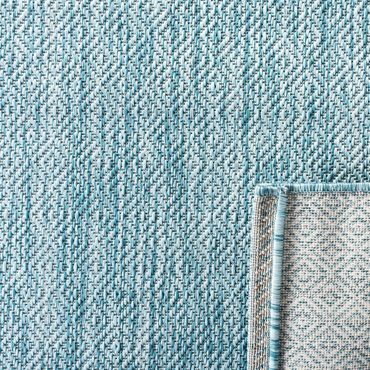 image:imageSAFAVIEH Washable Rug Outdoor Courtyard Collection 10 x 14 Grey NonShedding amp Easy Cleaning Ideal for Patio Backyard Mudroom CY852036811AquaAqua