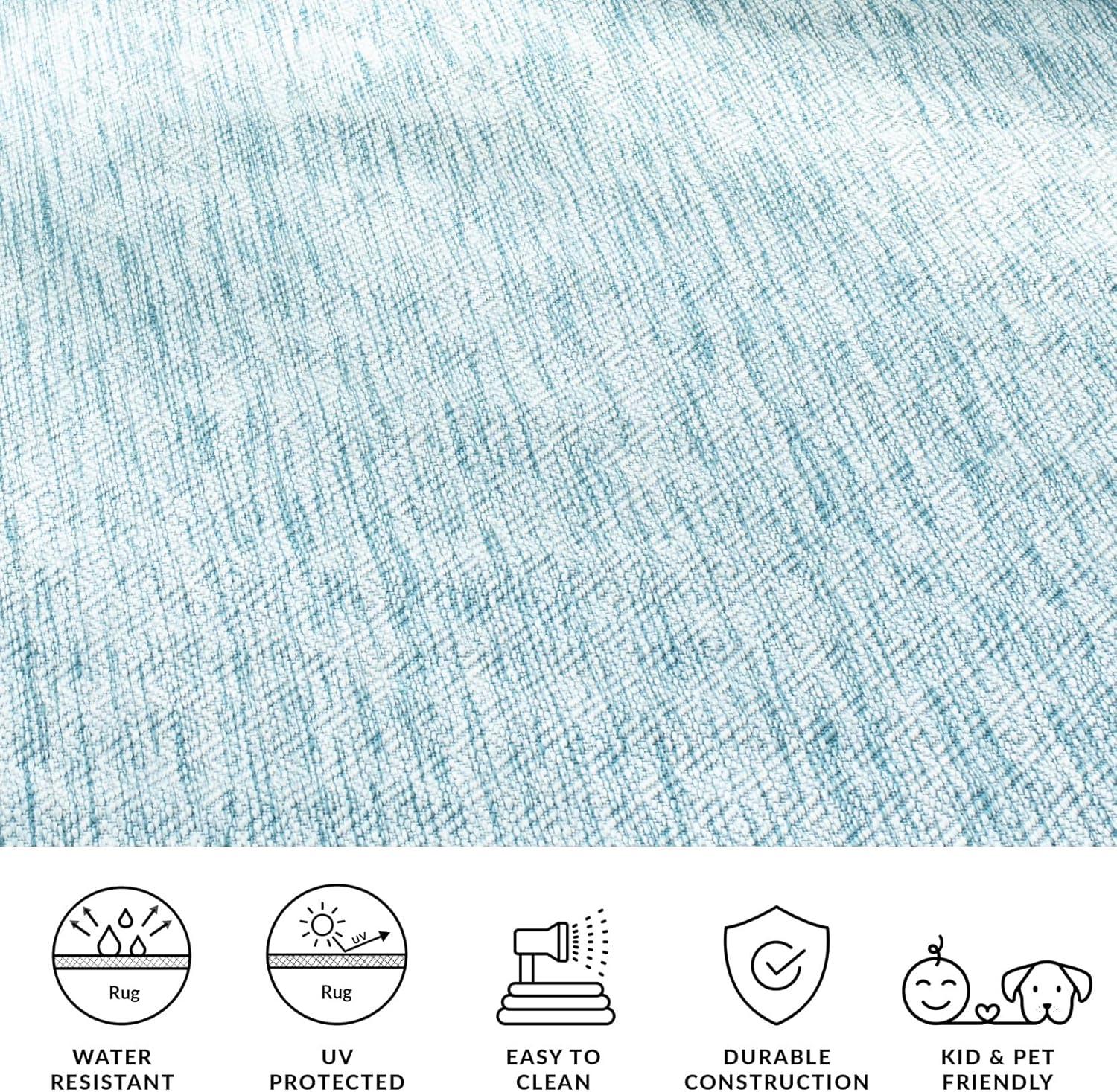image:imageSAFAVIEH Washable Rug Outdoor Courtyard Collection 10 x 14 Grey NonShedding amp Easy Cleaning Ideal for Patio Backyard Mudroom CY852036811AquaAqua
