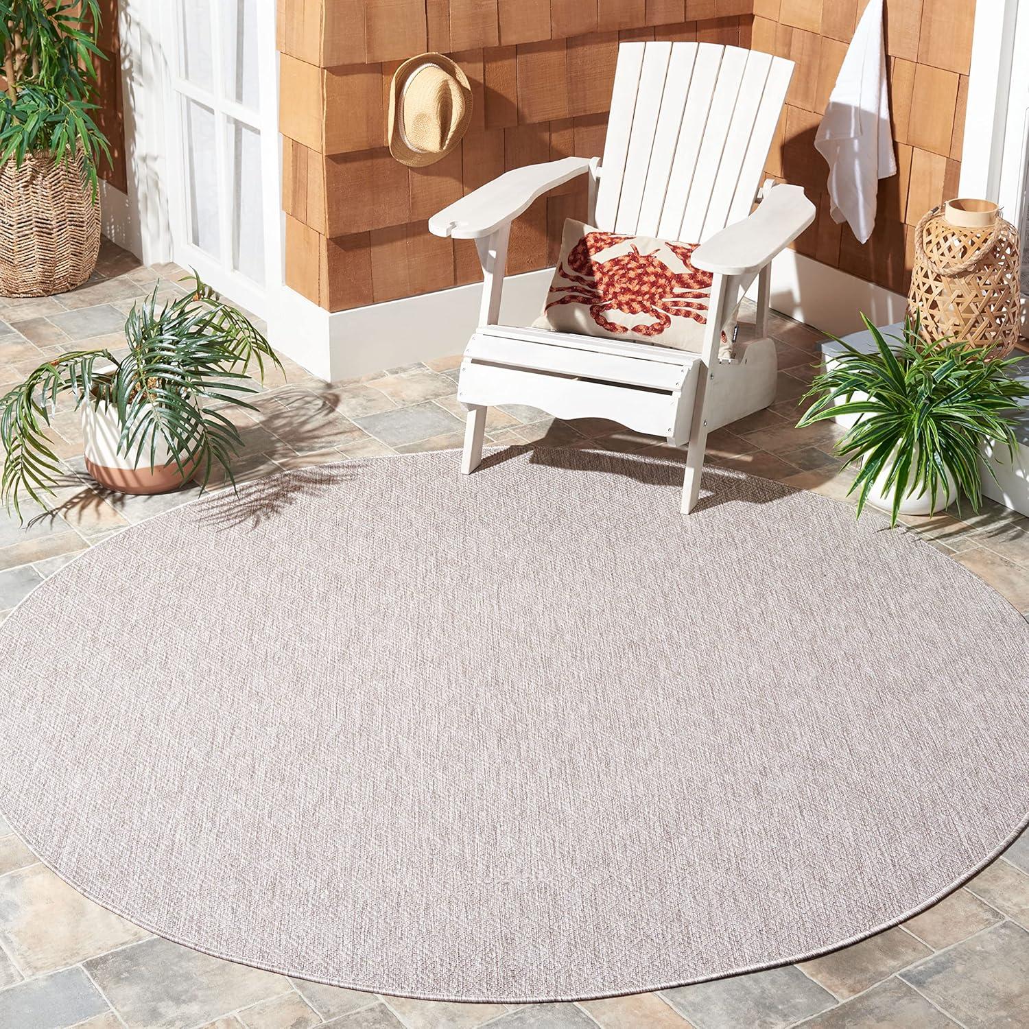 image:imageSAFAVIEH Washable Rug Outdoor Courtyard Collection 10 x 14 Grey NonShedding amp Easy Cleaning Ideal for Patio Backyard Mudroom CY852036811Beige