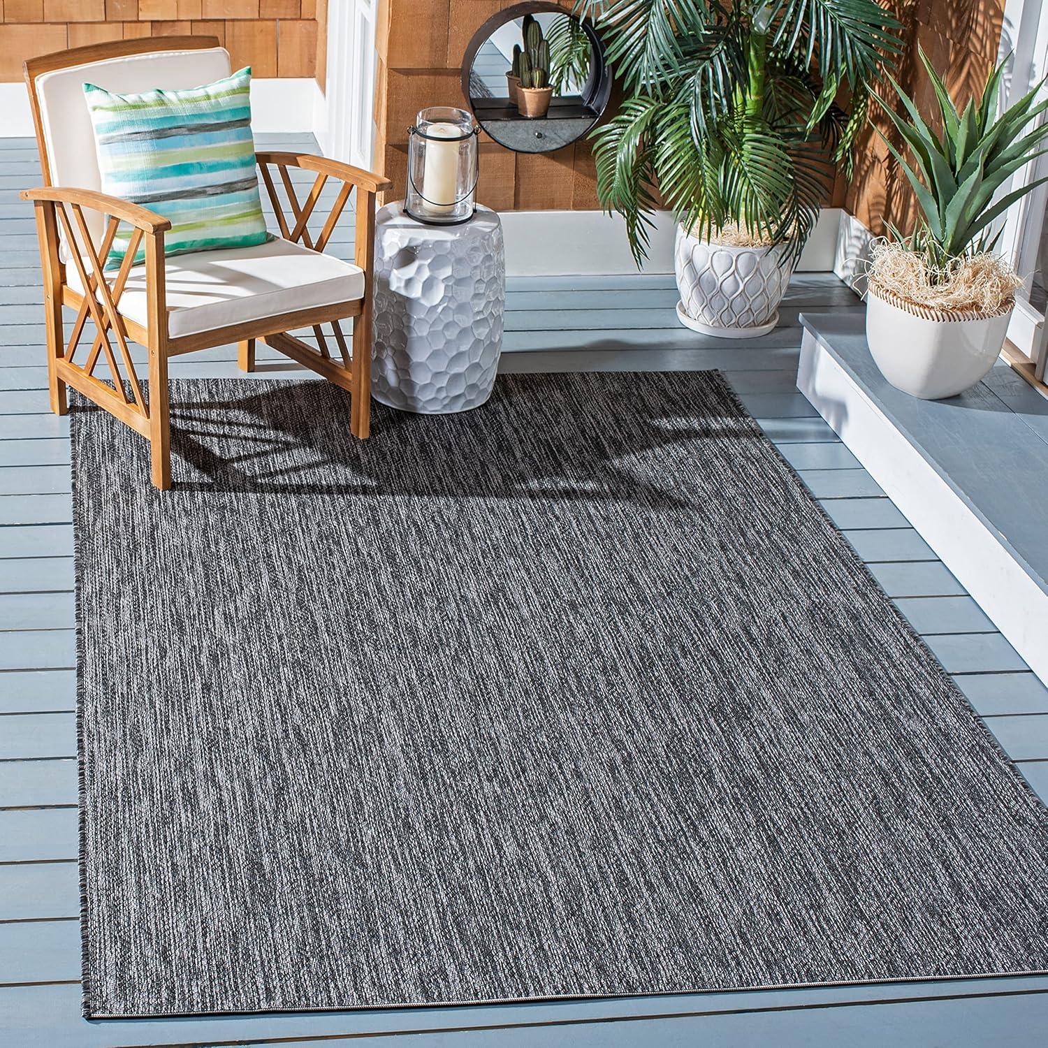 image:imageSAFAVIEH Washable Rug Outdoor Courtyard Collection 10 x 14 Grey NonShedding amp Easy Cleaning Ideal for Patio Backyard Mudroom CY852036811BlackGrey