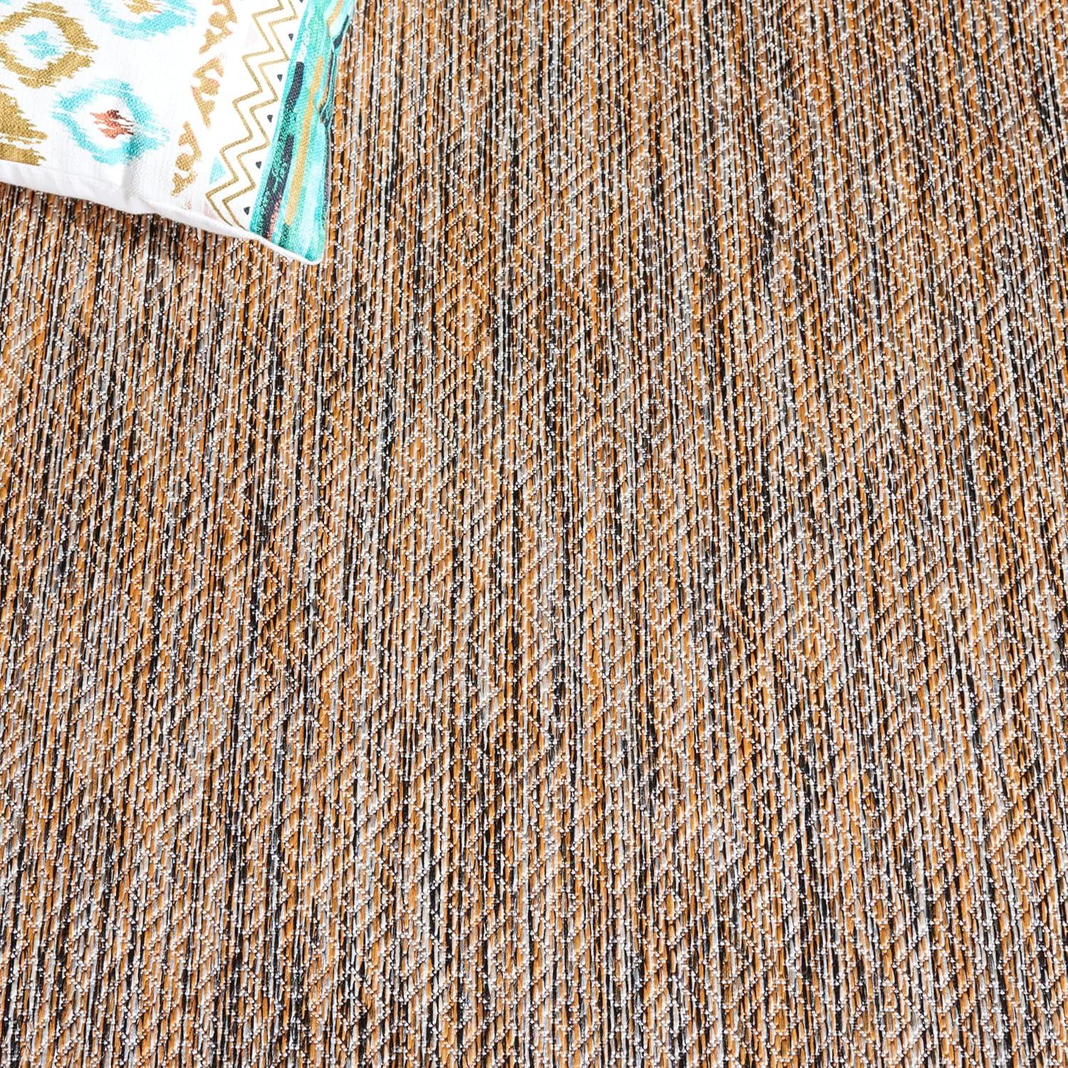 image:imageSAFAVIEH Washable Rug Outdoor Courtyard Collection 10 x 14 Grey NonShedding amp Easy Cleaning Ideal for Patio Backyard Mudroom CY852036811Dark GreyRust