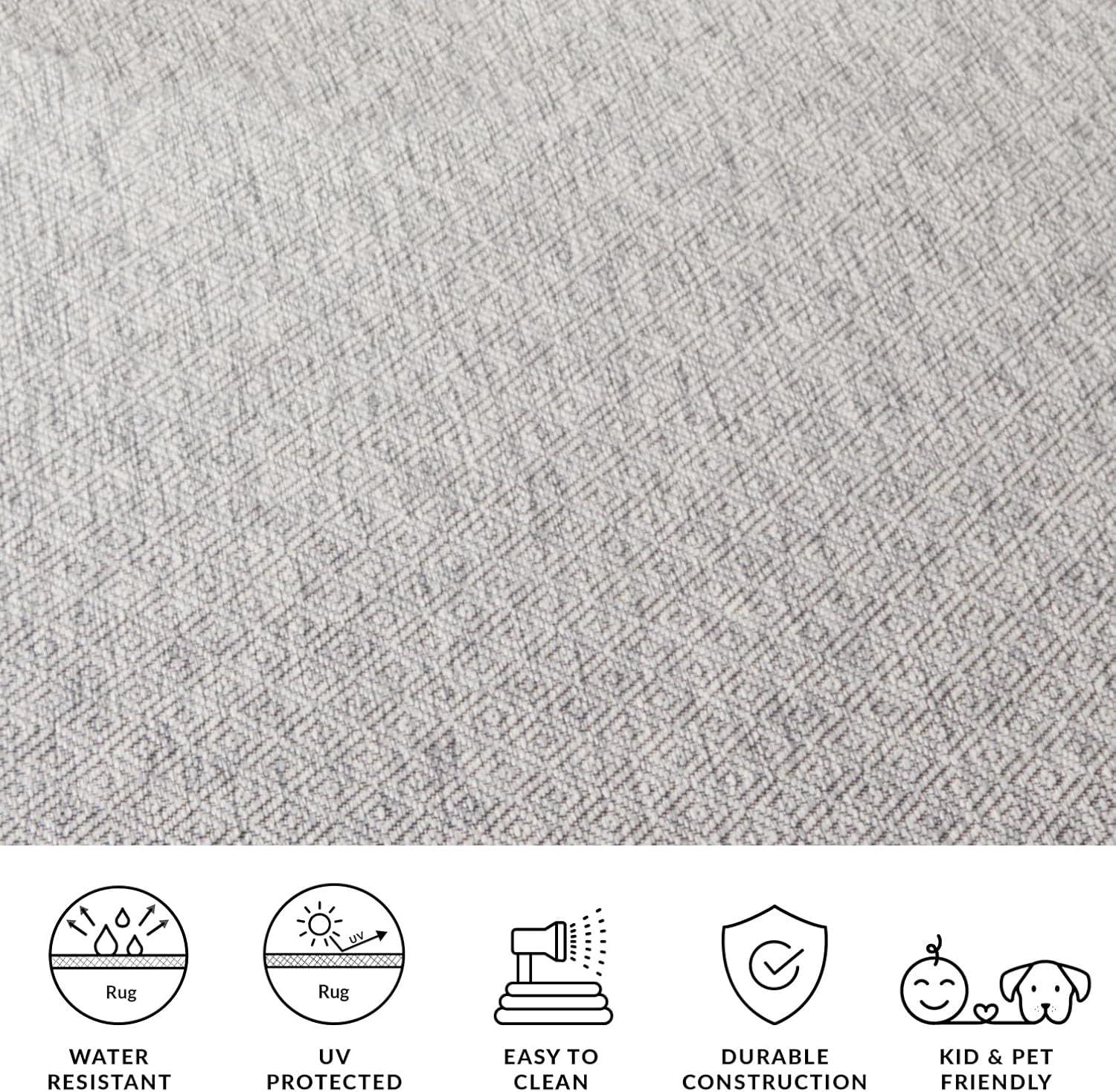 image:imageSAFAVIEH Washable Rug Outdoor Courtyard Collection 10 x 14 Grey NonShedding amp Easy Cleaning Ideal for Patio Backyard Mudroom CY852036811Grey