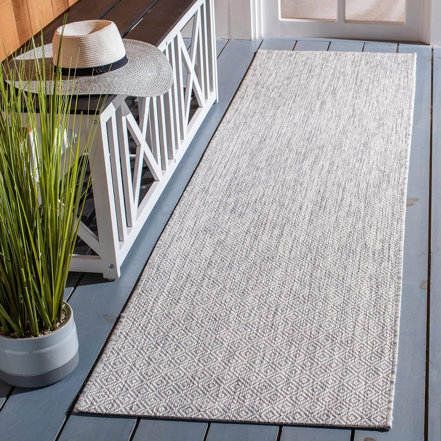 image:imageSAFAVIEH Washable Rug Outdoor Courtyard Collection 10 x 14 Grey NonShedding amp Easy Cleaning Ideal for Patio Backyard Mudroom CY852036811Grey