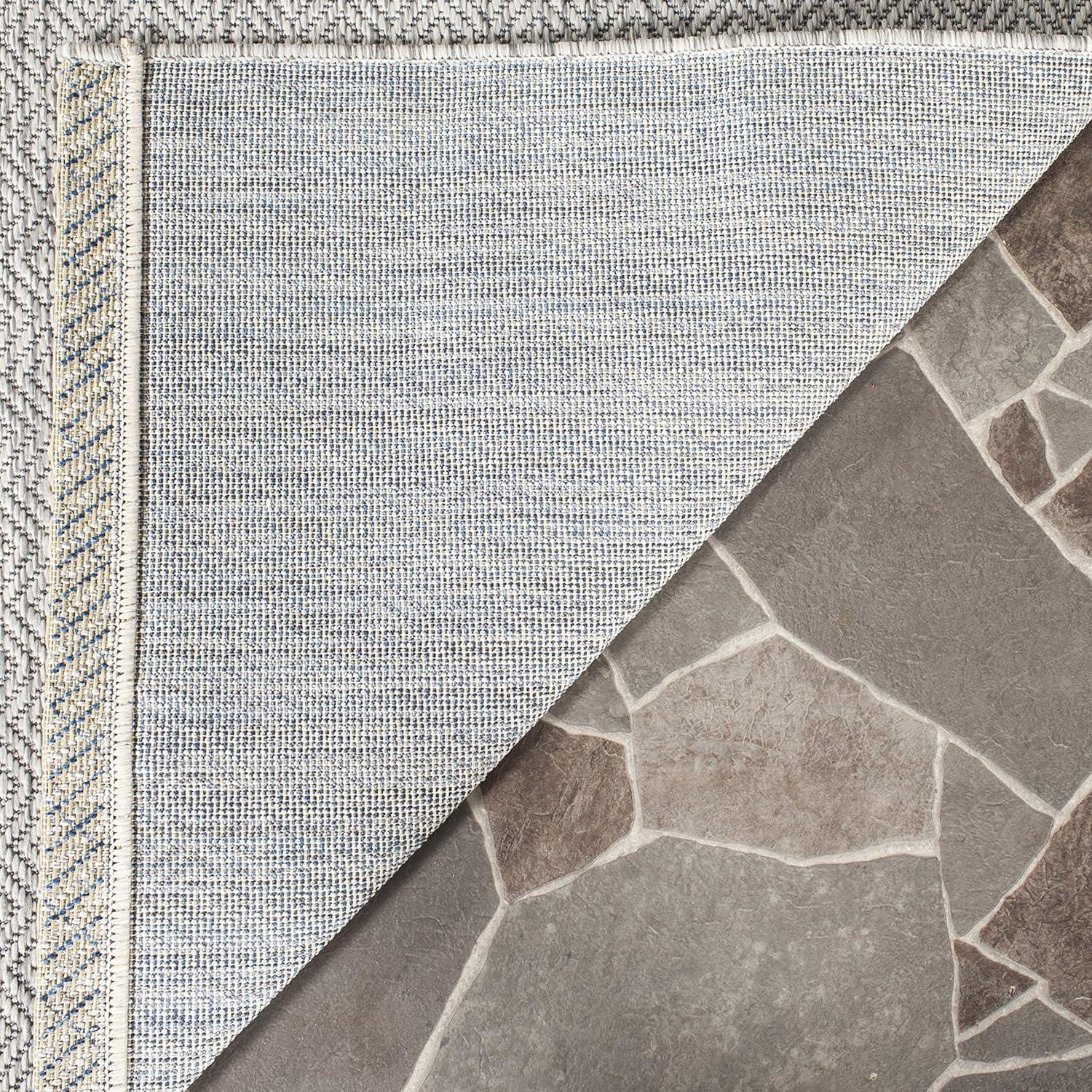 image:imageSAFAVIEH Washable Rug Outdoor Courtyard Collection 10 x 14 Grey NonShedding amp Easy Cleaning Ideal for Patio Backyard Mudroom CY852036811Grey