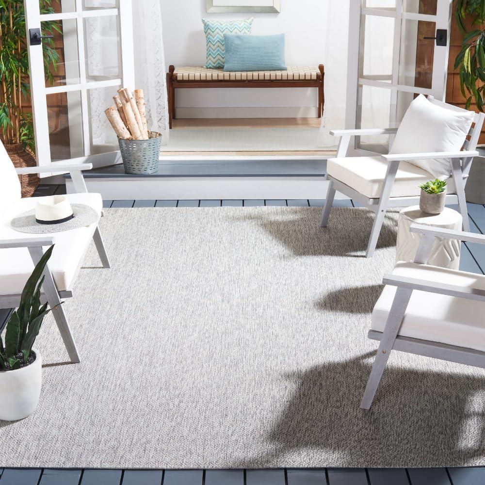 image:imageSAFAVIEH Washable Rug Outdoor Courtyard Collection 10 x 14 Grey NonShedding amp Easy Cleaning Ideal for Patio Backyard Mudroom CY852036811Grey