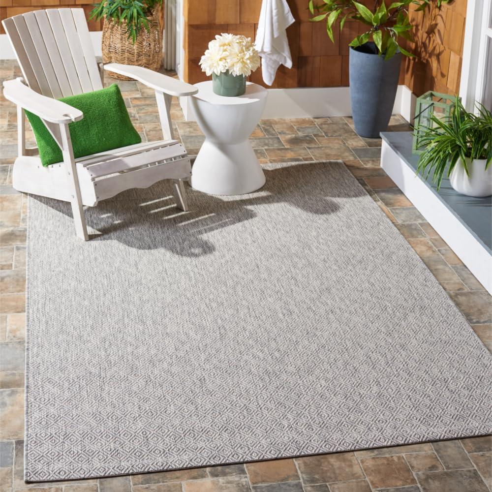 image:imageSAFAVIEH Washable Rug Outdoor Courtyard Collection 10 x 14 Grey NonShedding amp Easy Cleaning Ideal for Patio Backyard Mudroom CY852036811Grey